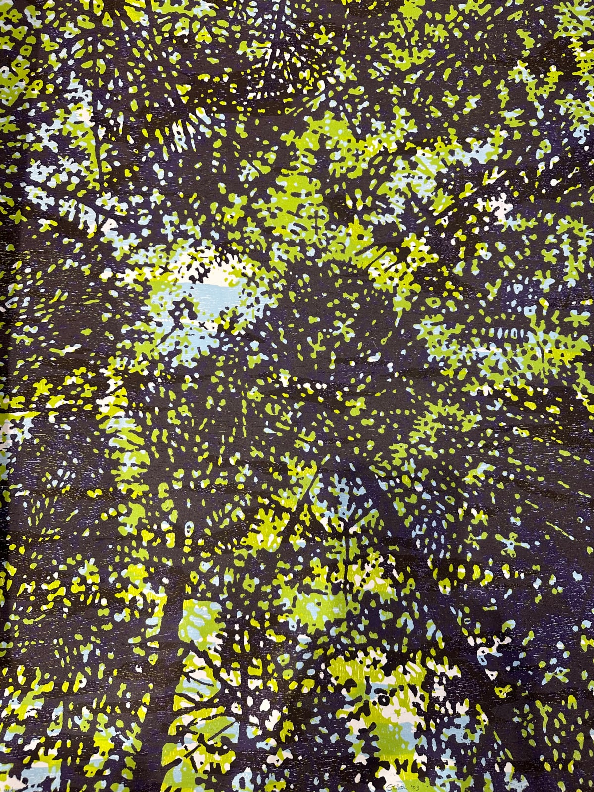 Eve Stockton, Woodland Skyscape variation 136, 2023