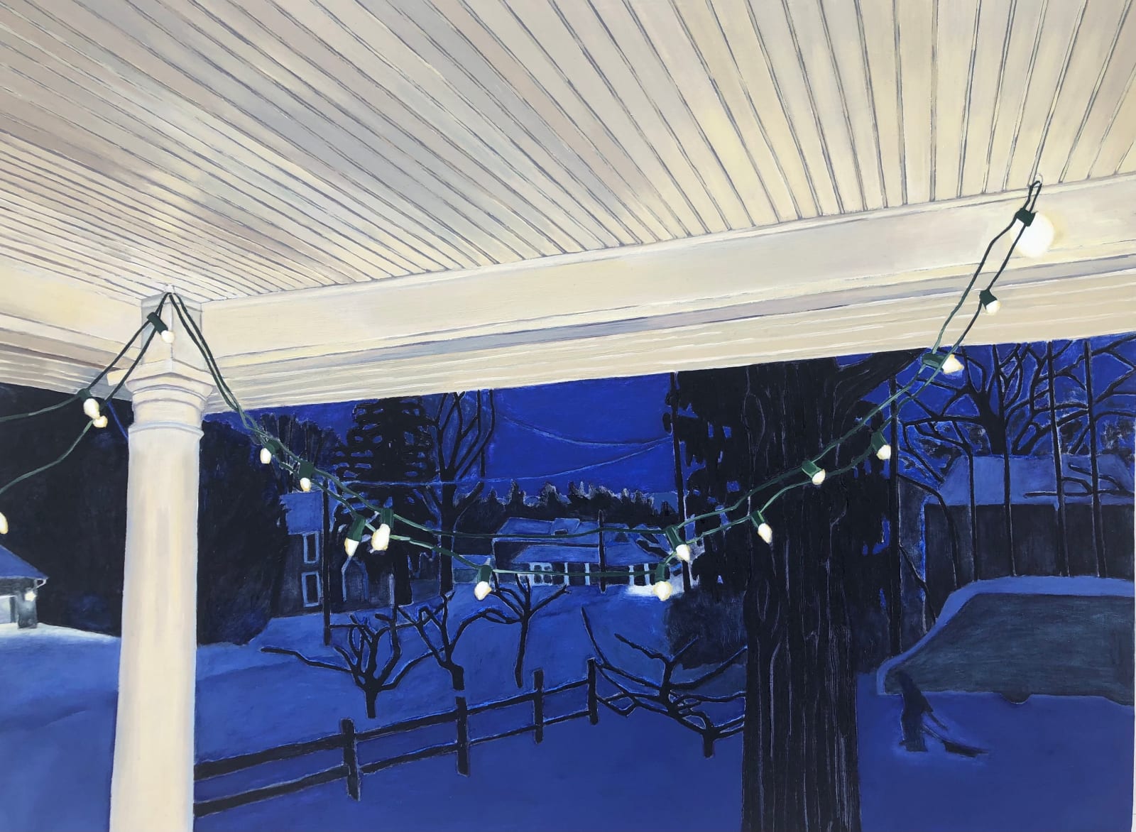 Amanda Acker, Winter Porch, 2022