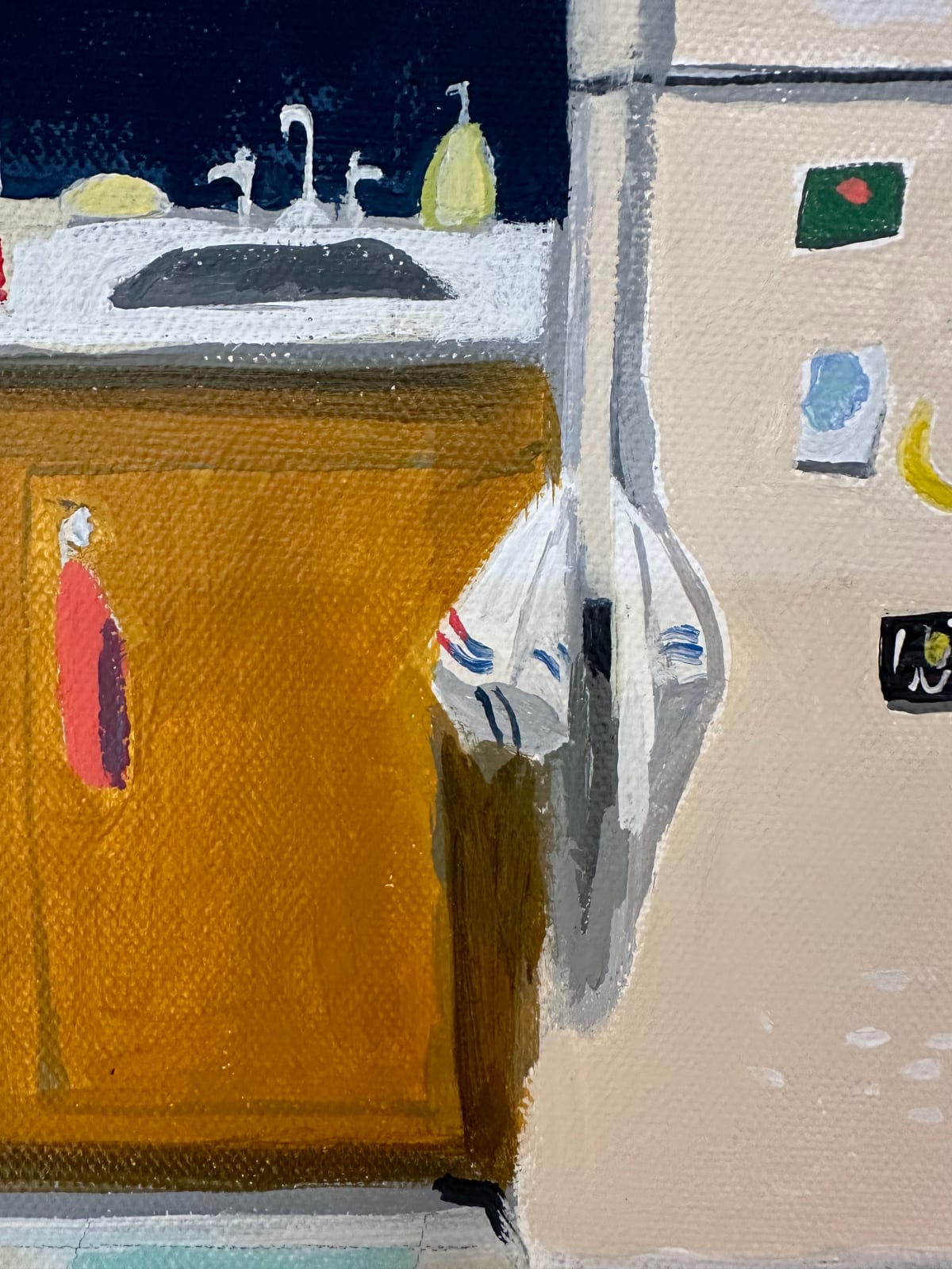 Polly Shindler, Peach Refrigerator, 2021