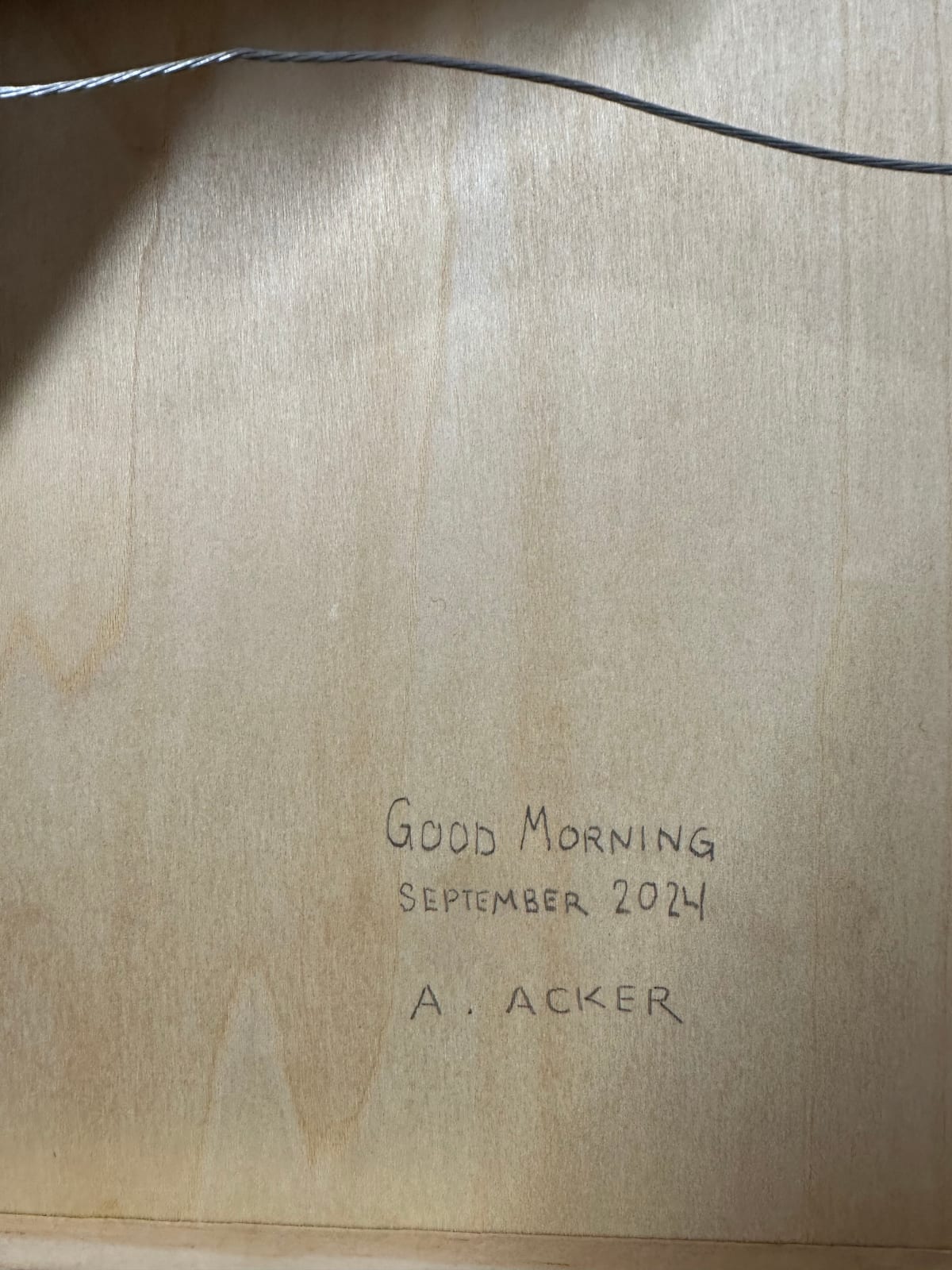 Amanda Acker, Good Morning, 2024