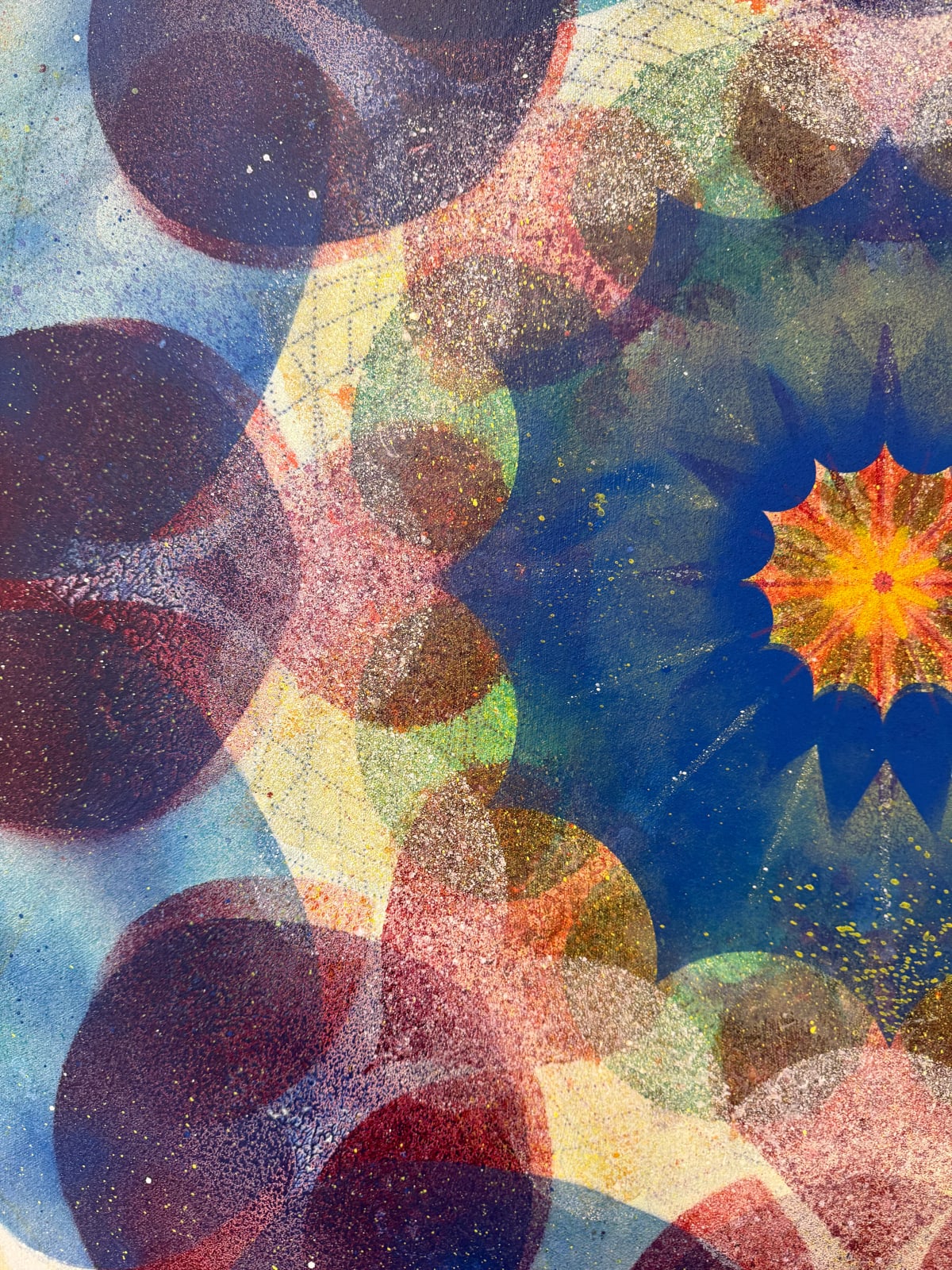 Mary Judge, Kaleidoscope Pop Blue Haze, 2025