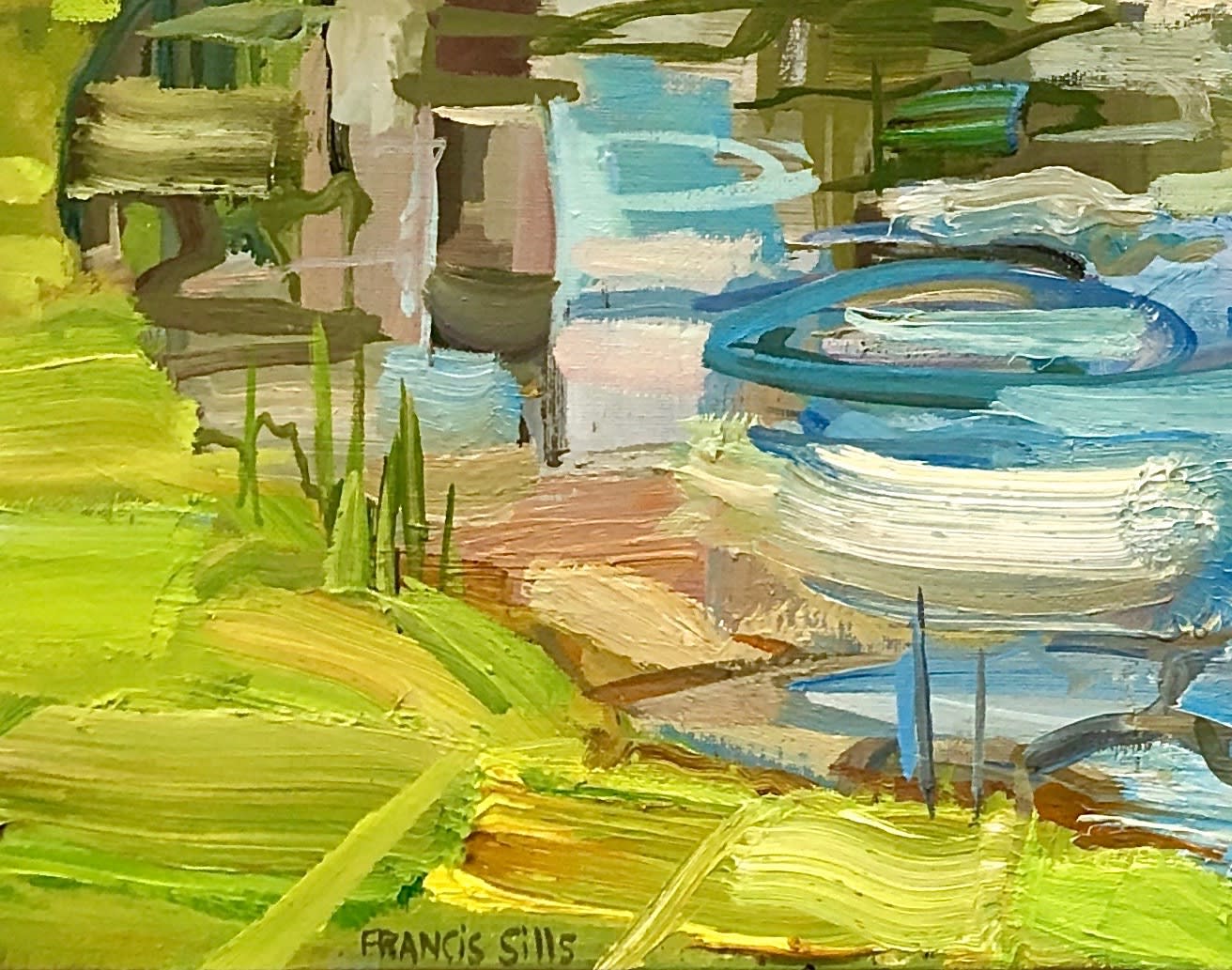 Francis Sills, Pond at the Farm, 2021