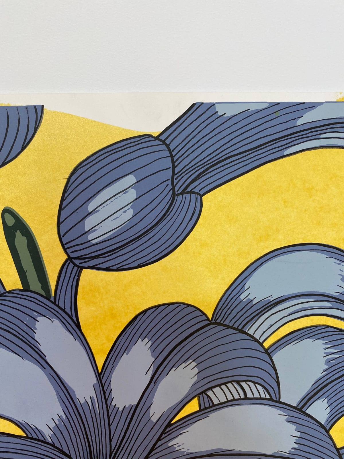 Nancy Blum, Blue on Gold, 2020