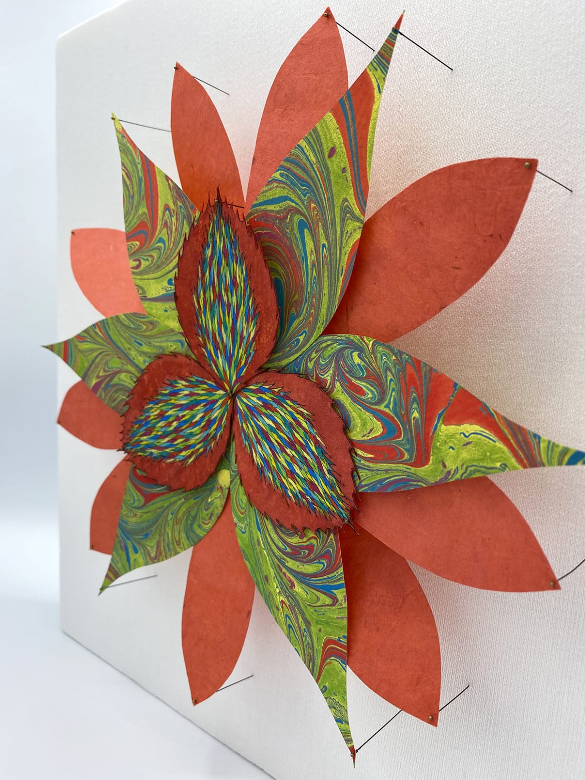 Jill Parisi, Vermillion Thistle Star Flower, 2021