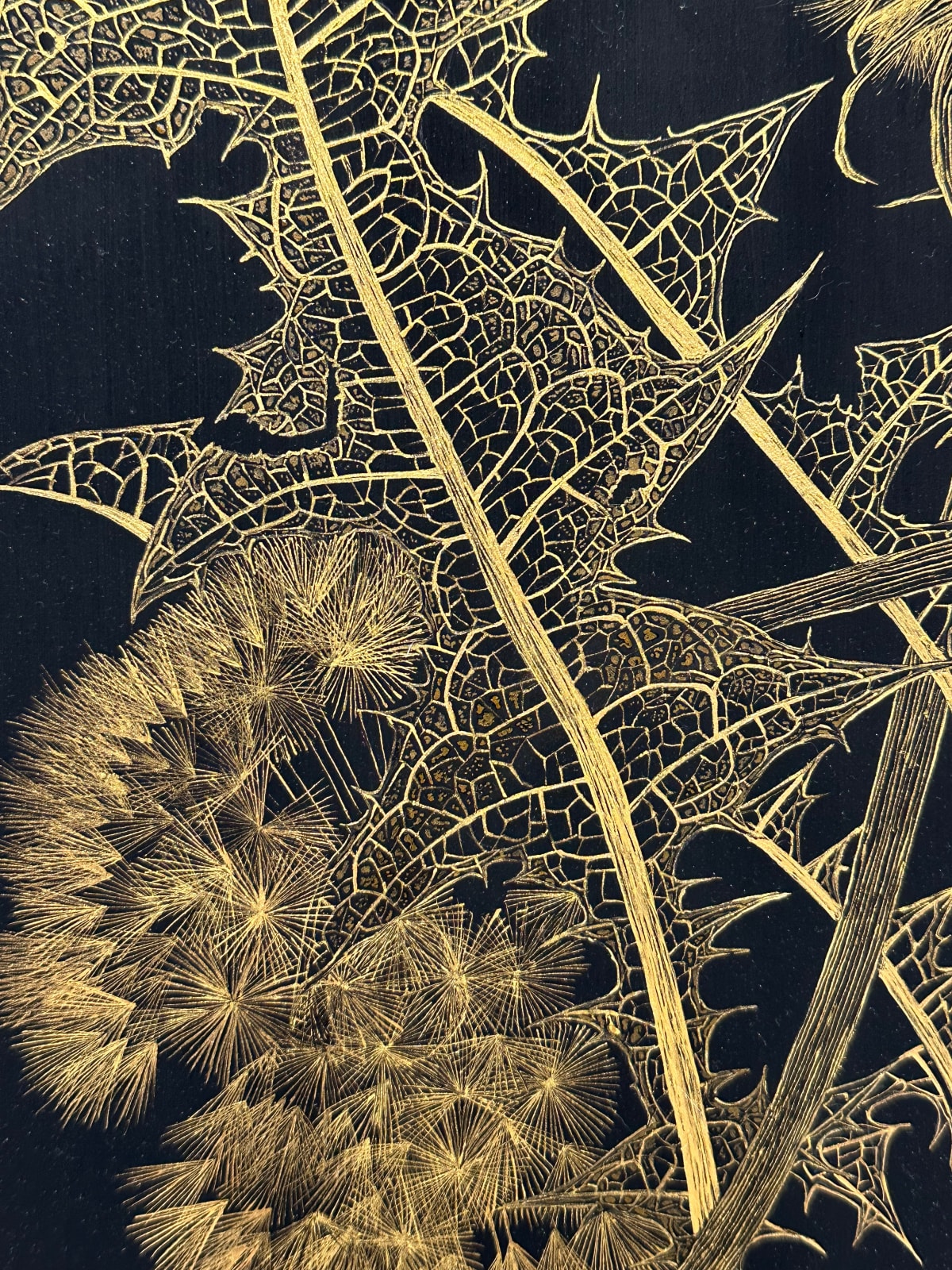 Margot Glass, Dandelions with Bud 2, 2024