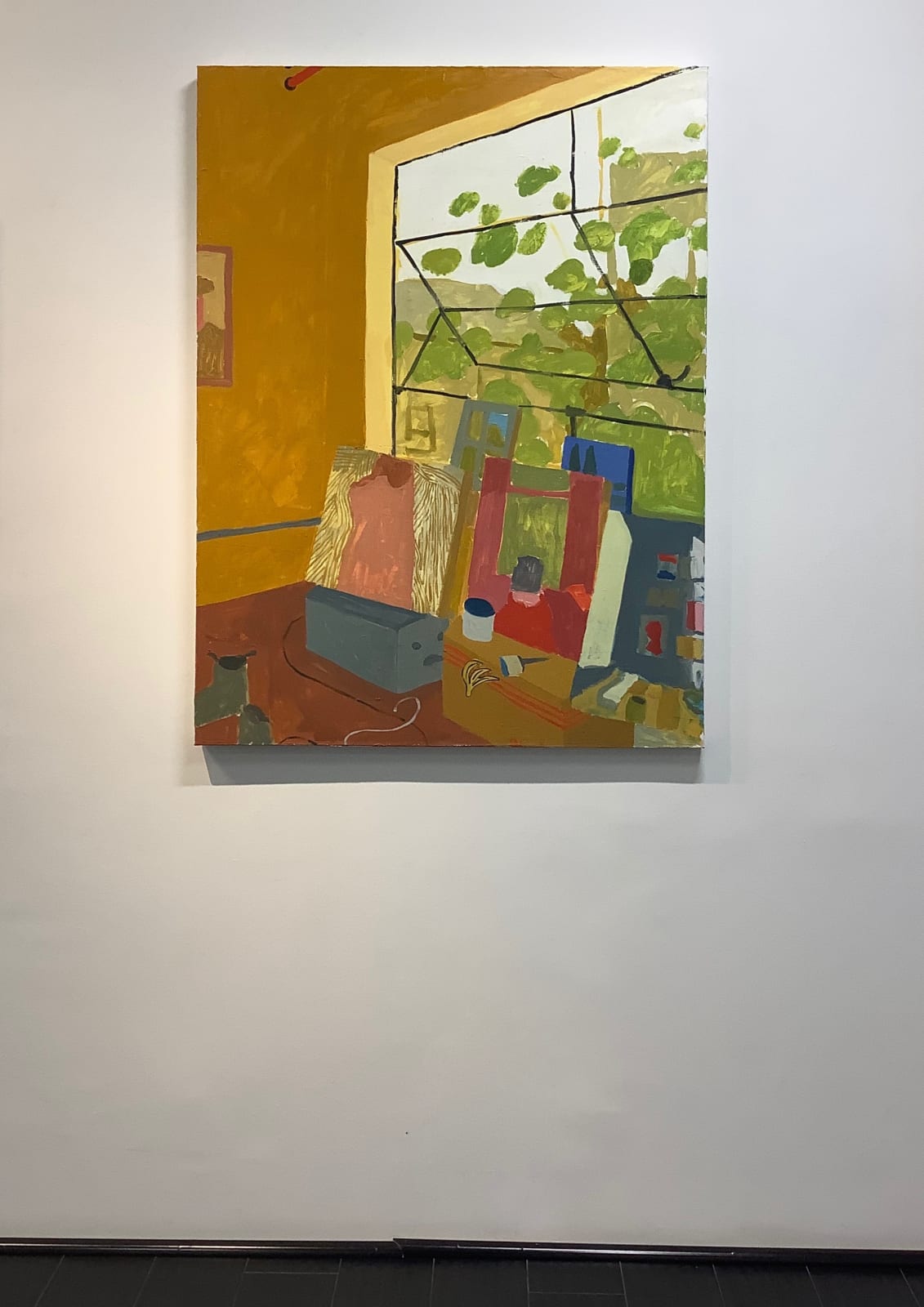 Sophie Treppendahl, Gold Studio Window, 2020