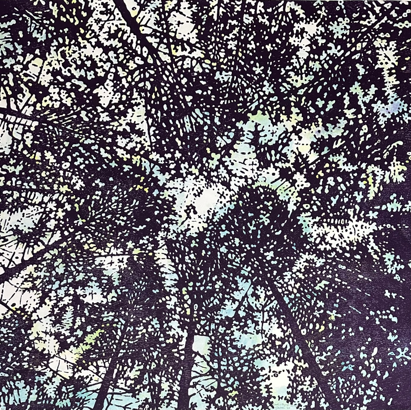Eve Stockton, Woodland Skyscape variation 145, 2023