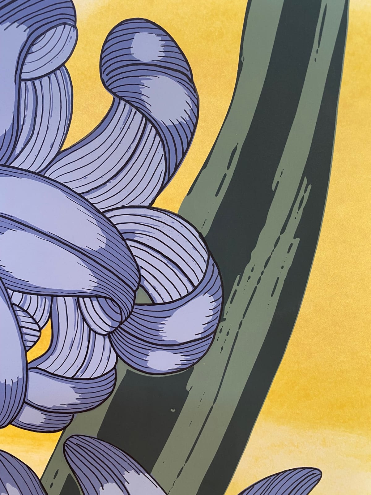 Nancy Blum, Blue on Gold, 2020