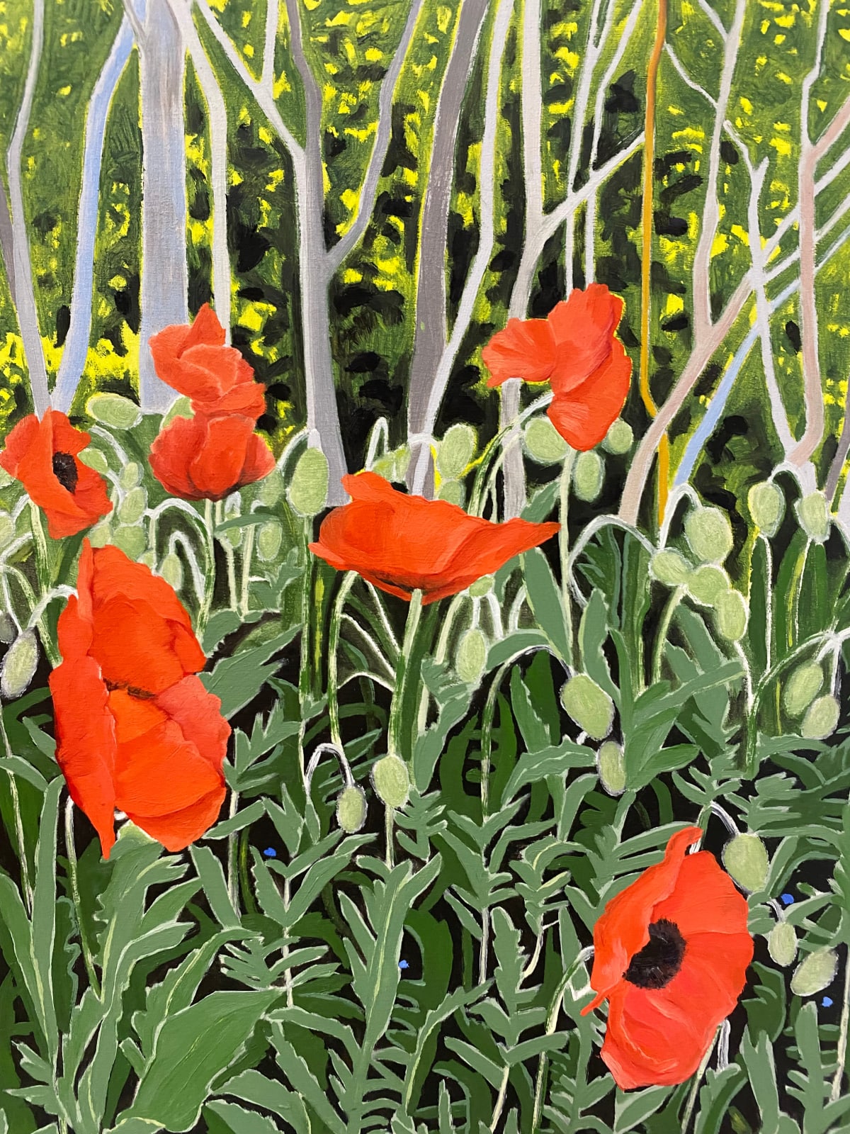 Amanda Acker, Post Office Poppies, 2021