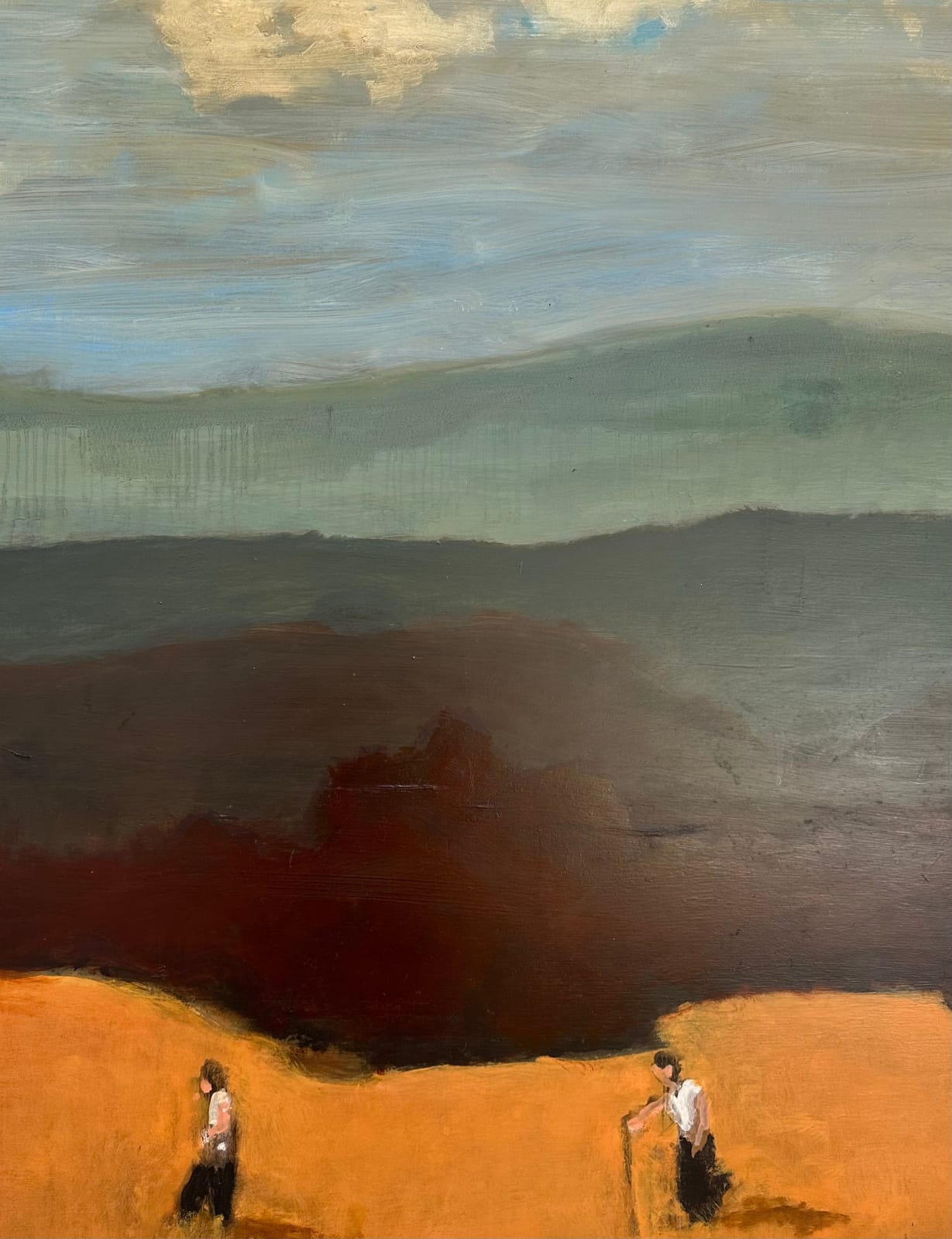 David Konigsberg, Three Walkers, 2024