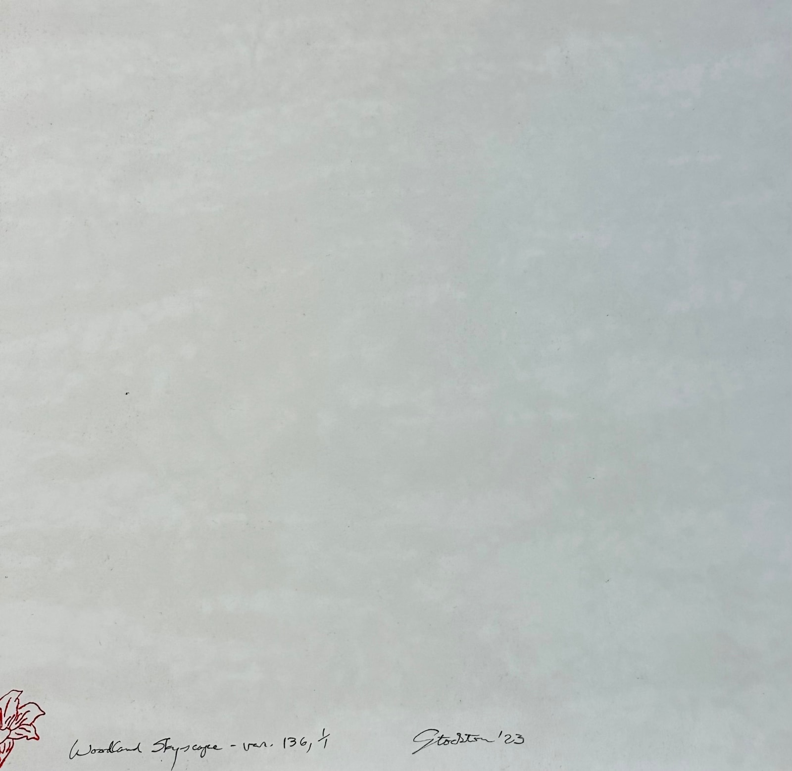 Eve Stockton, Woodland Skyscape variation 136, 2023