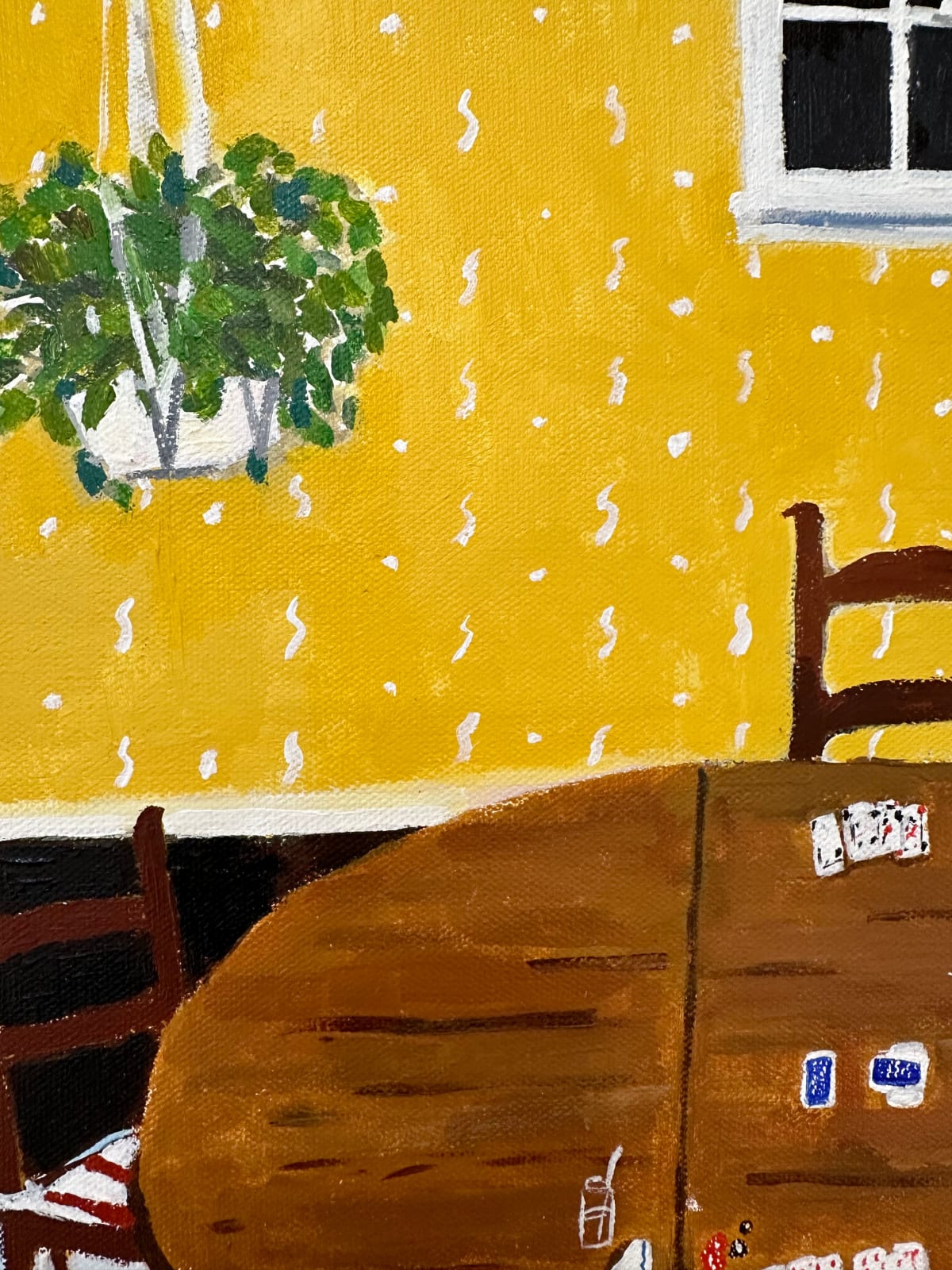 Polly Shindler, Gin Game In Yellow Room, 2023