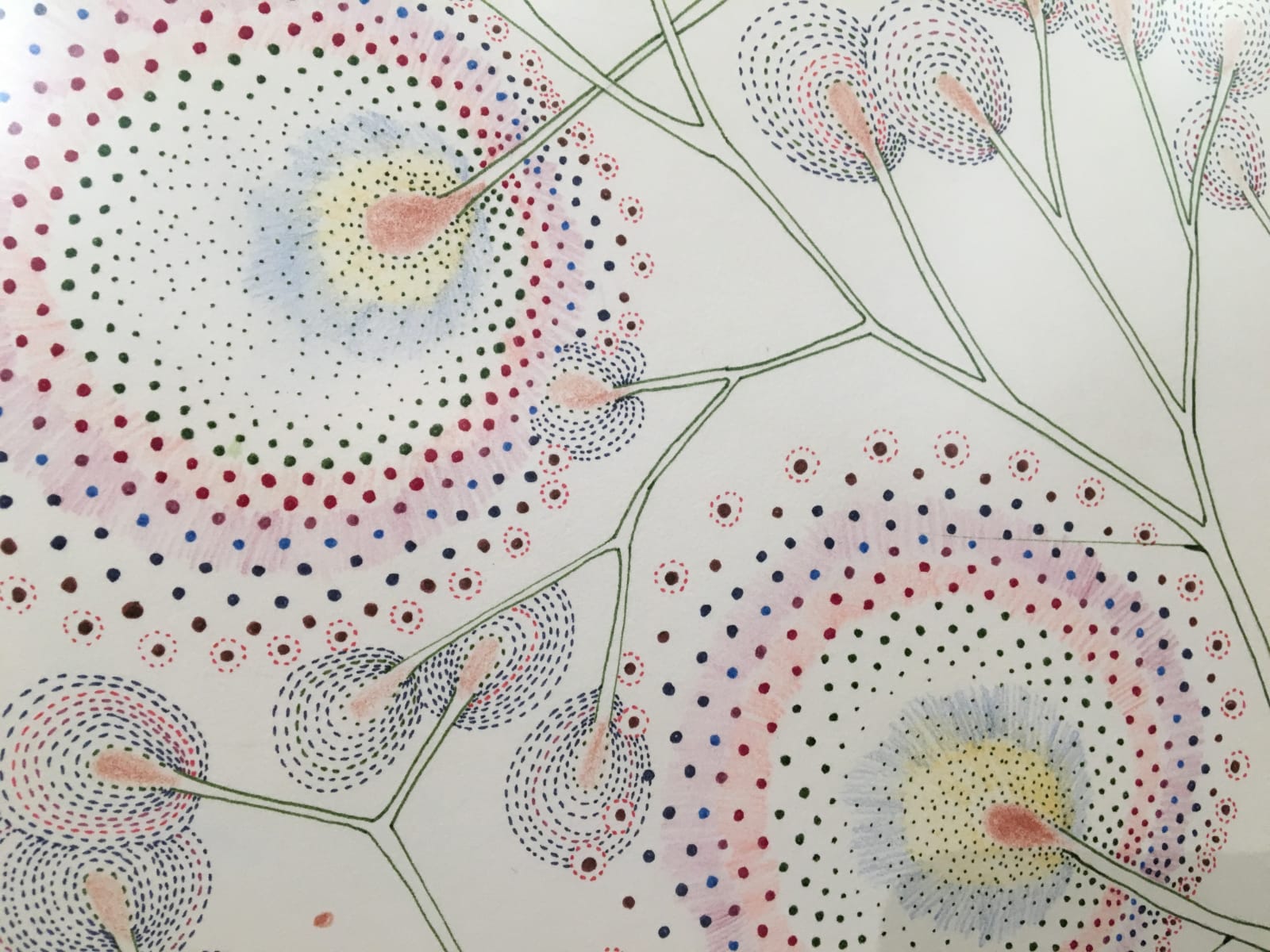 Sarah Morejohn, Cracked Dandelion Tree, 2016
