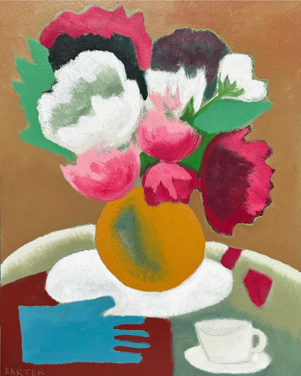 Matt Barter, Peonies, 2024