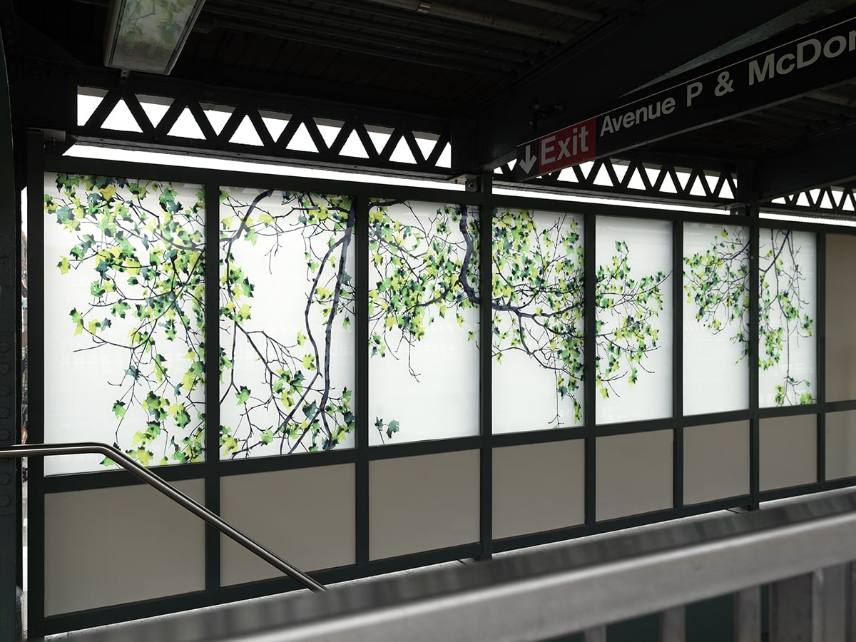 Jackie Battenfield, Maple (southbound stairway), 2018