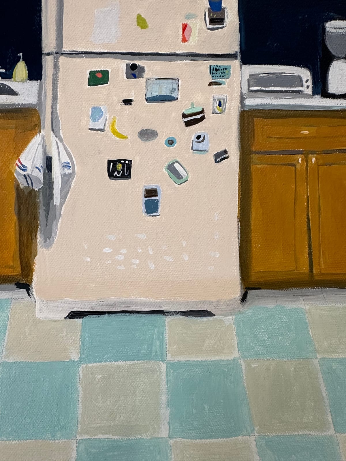 Polly Shindler, Peach Refrigerator, 2021