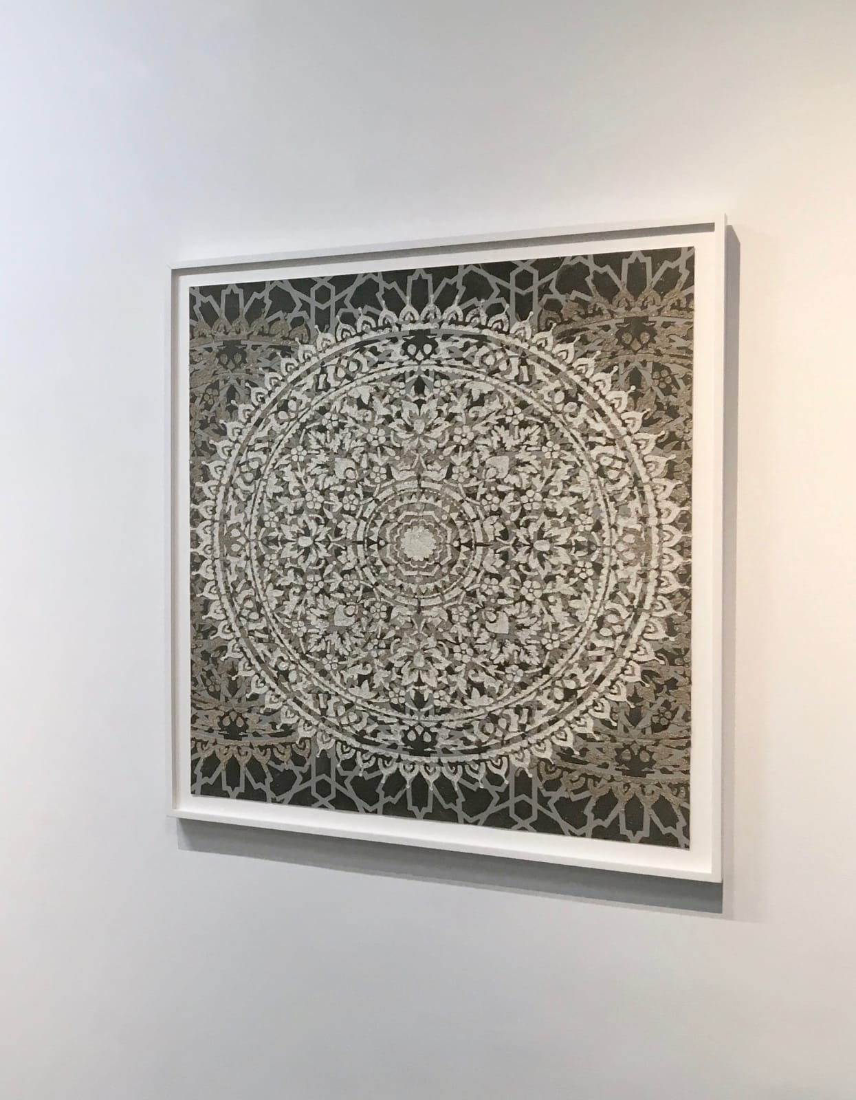 Eleanor White, Eggshell / Ash Mandala, 2018
