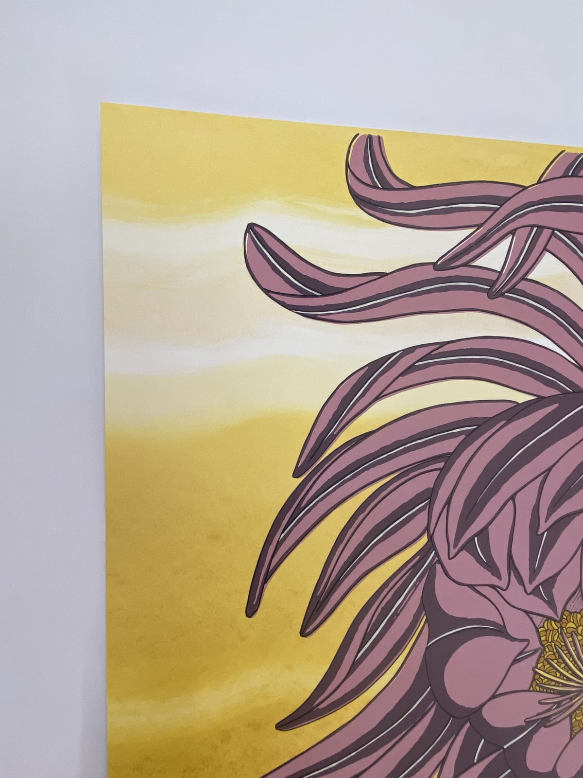 Nancy Blum, Mauve on Gold, 2020