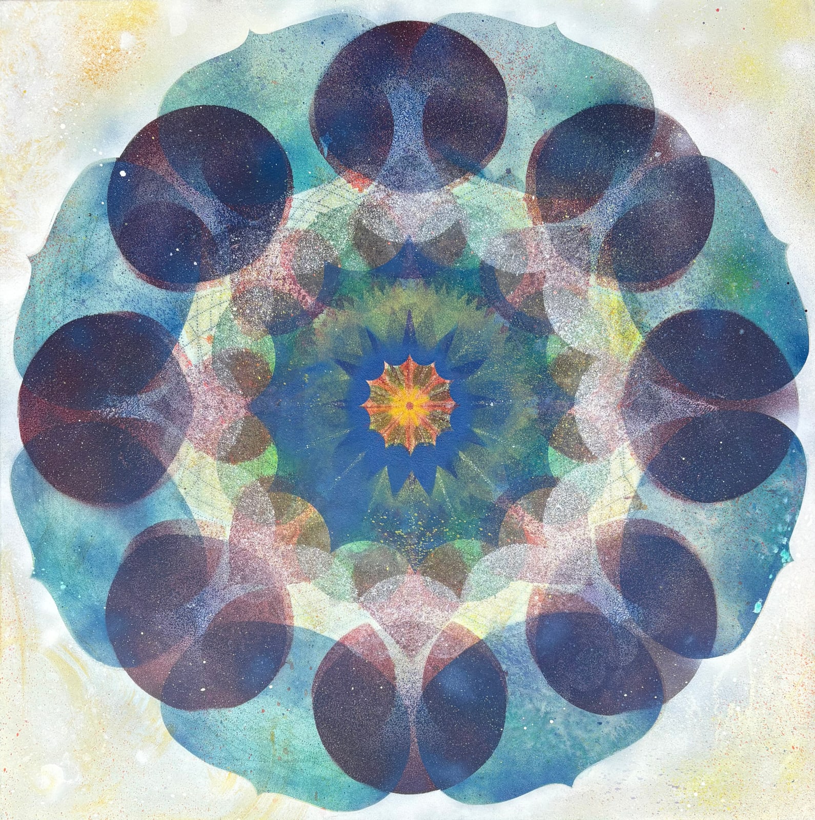 Mary Judge, Kaleidoscope Pop Blue Haze, 2025
