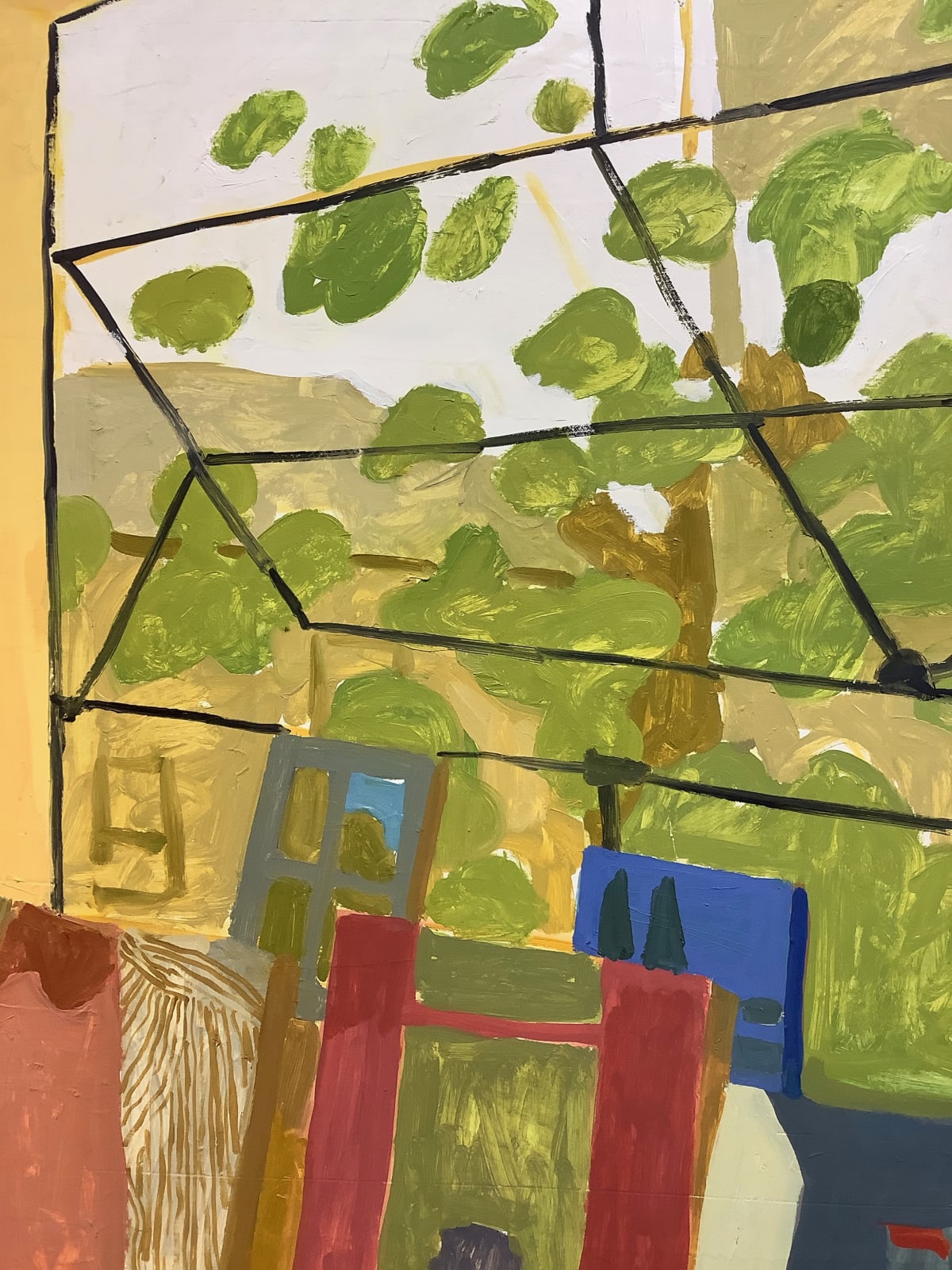 Sophie Treppendahl, Gold Studio Window, 2020