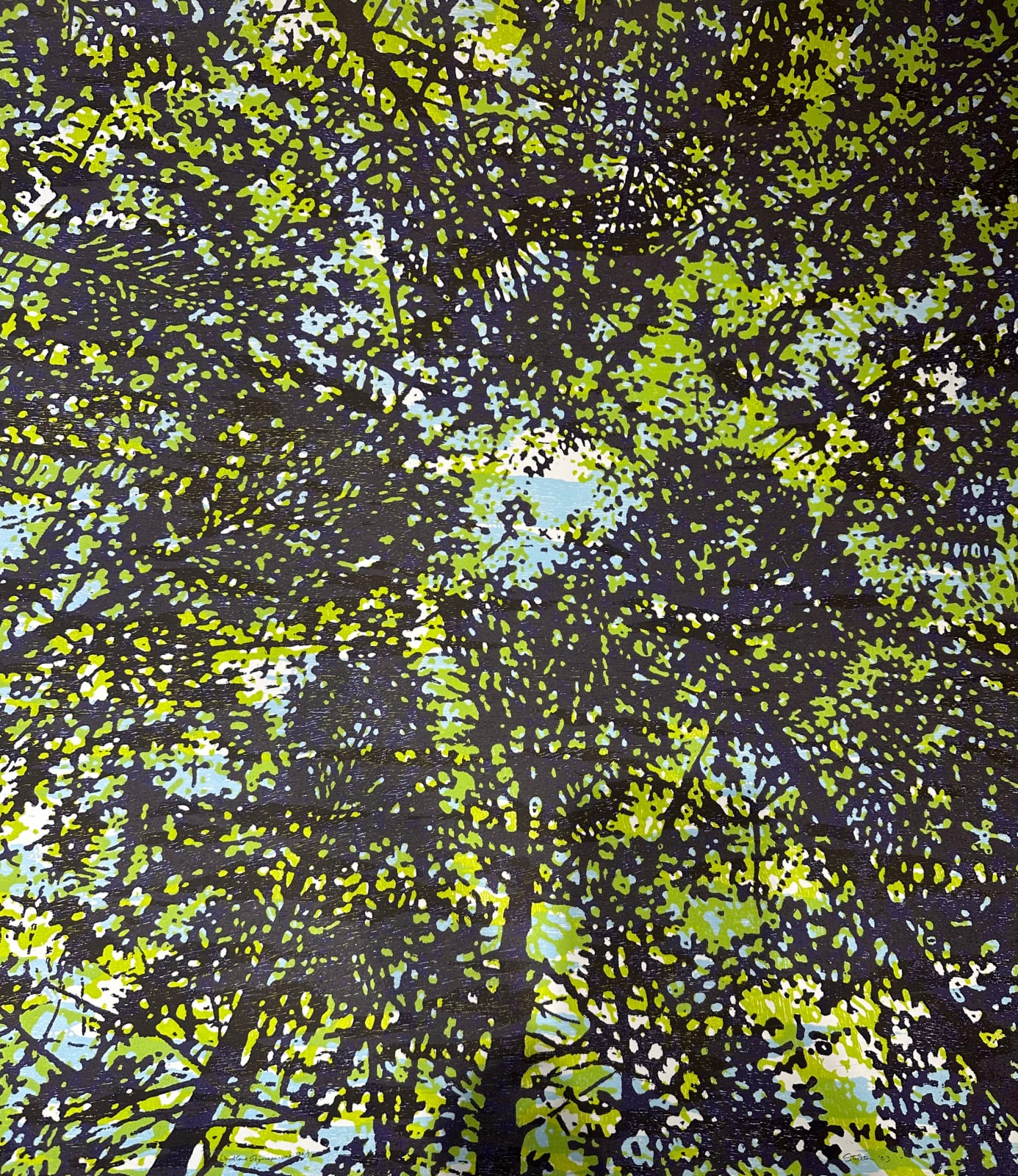Eve Stockton, Woodland Skyscape variation 136, 2023