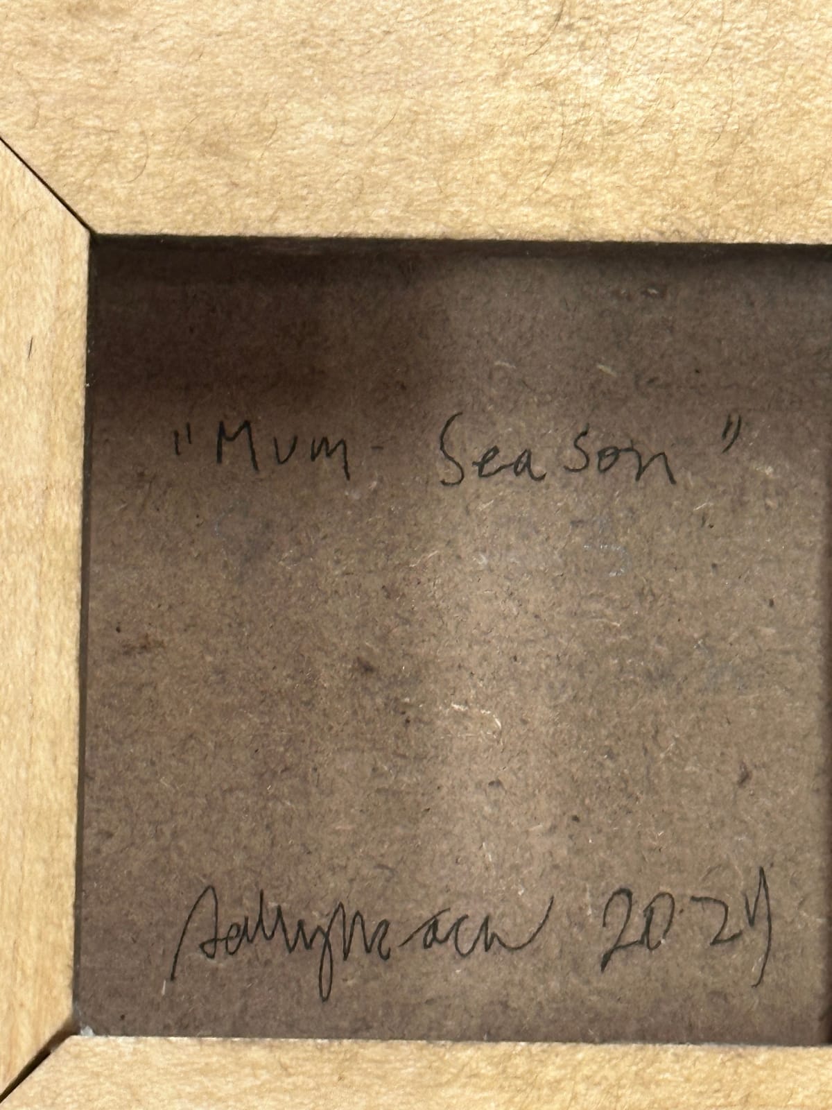 Sally Maca, Mum Season, 2024