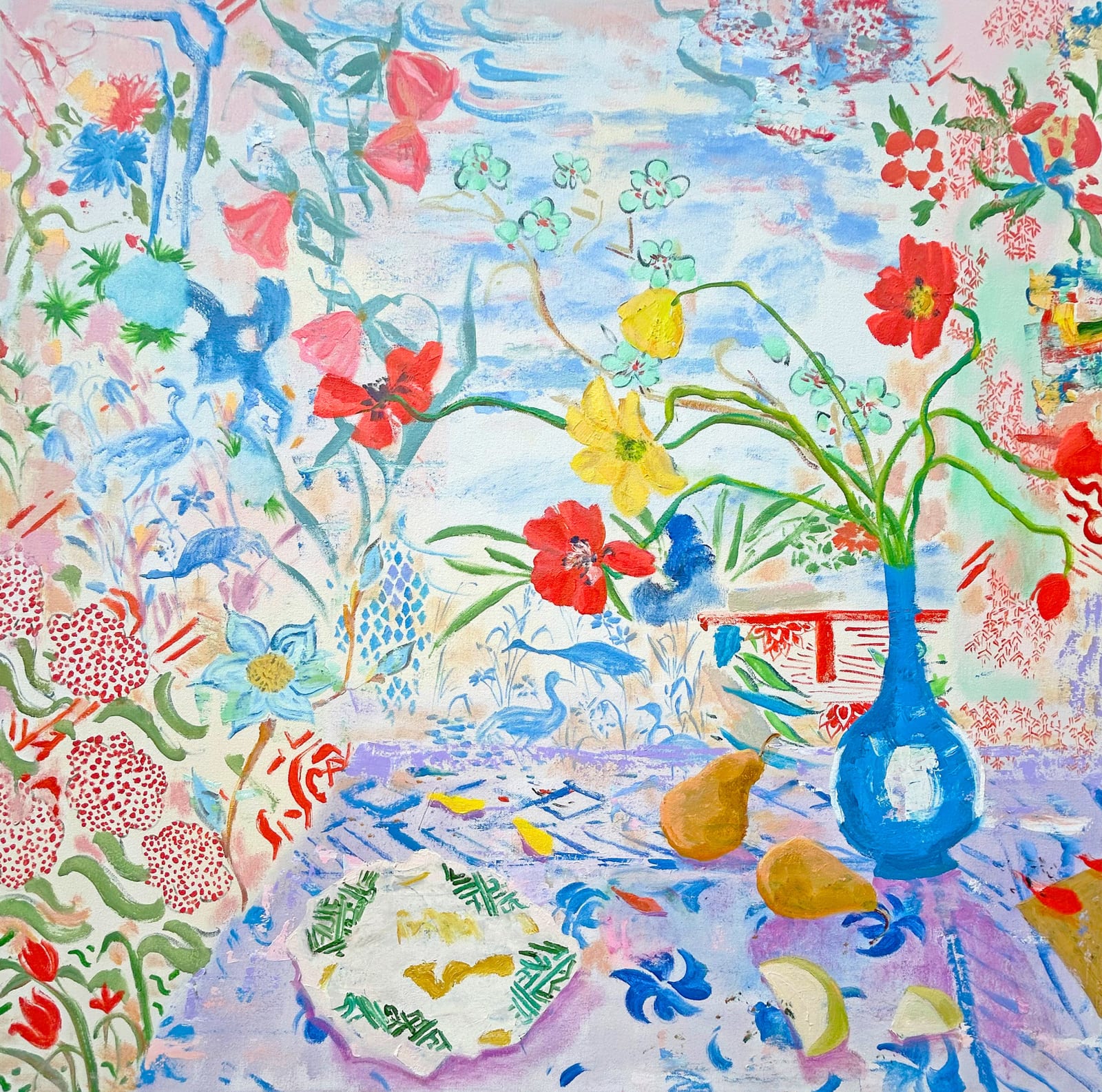 Melanie Parke, Flora Rose Medallion, 2025