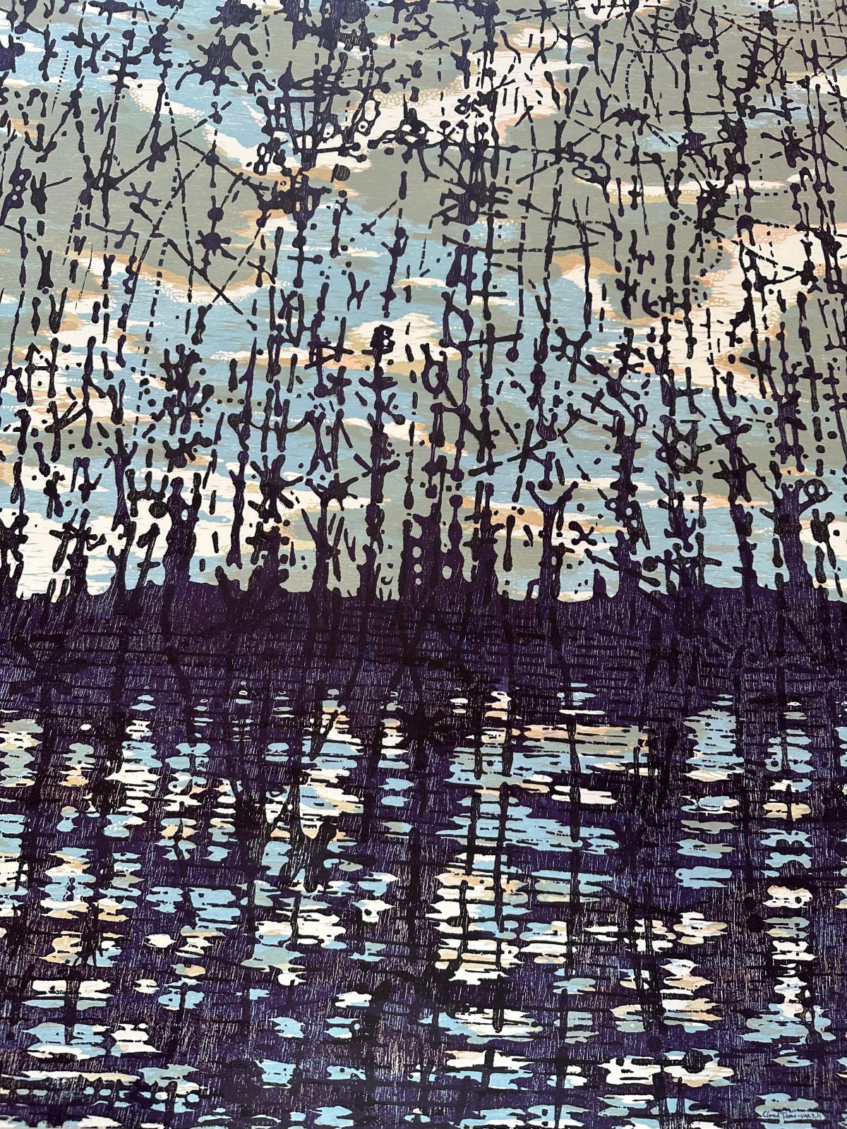 Eve Stockton, Clouds Trees variation 3, 2017