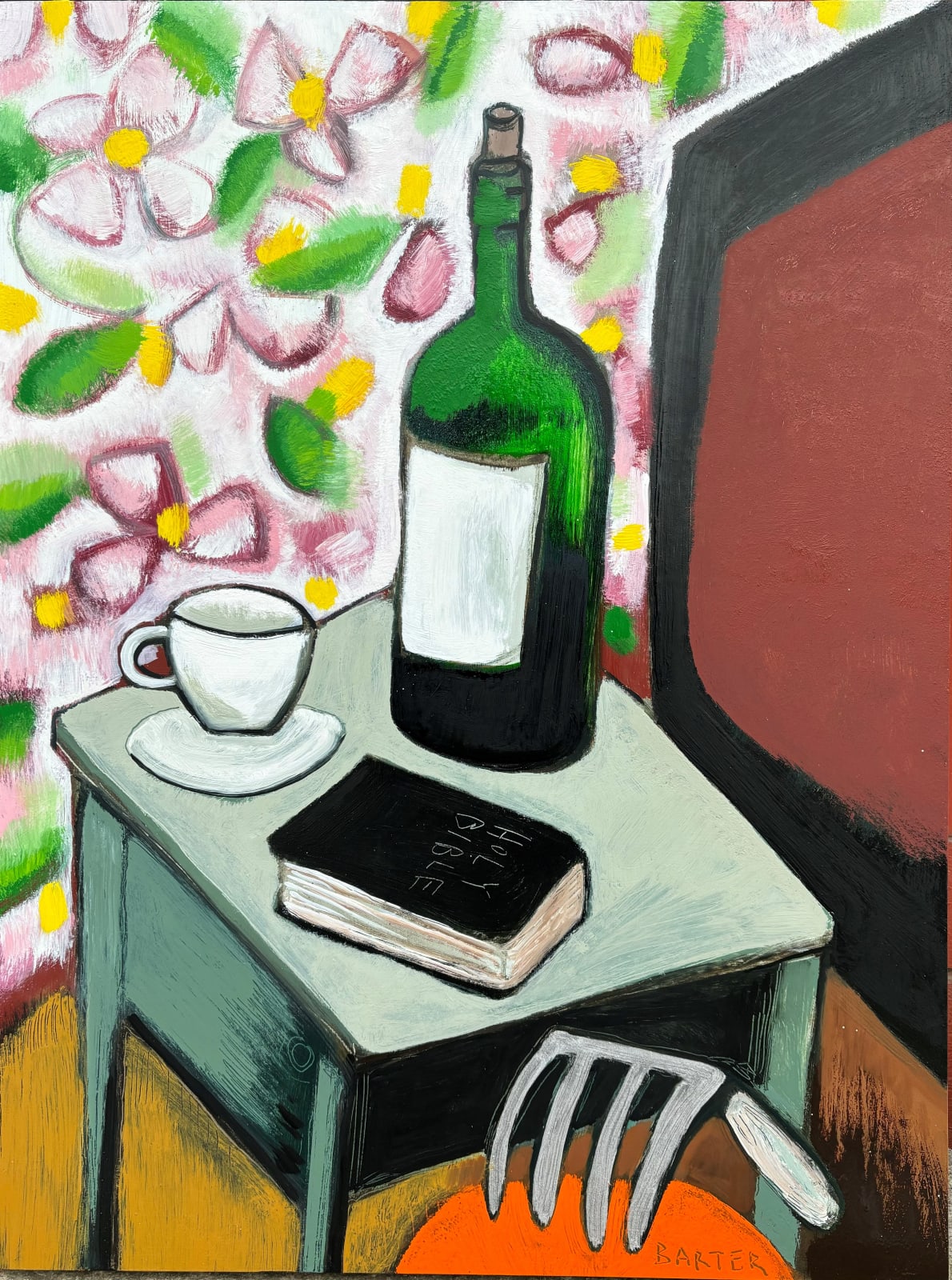 Matt Barter, Wormdigger's Bedside Table, 2024