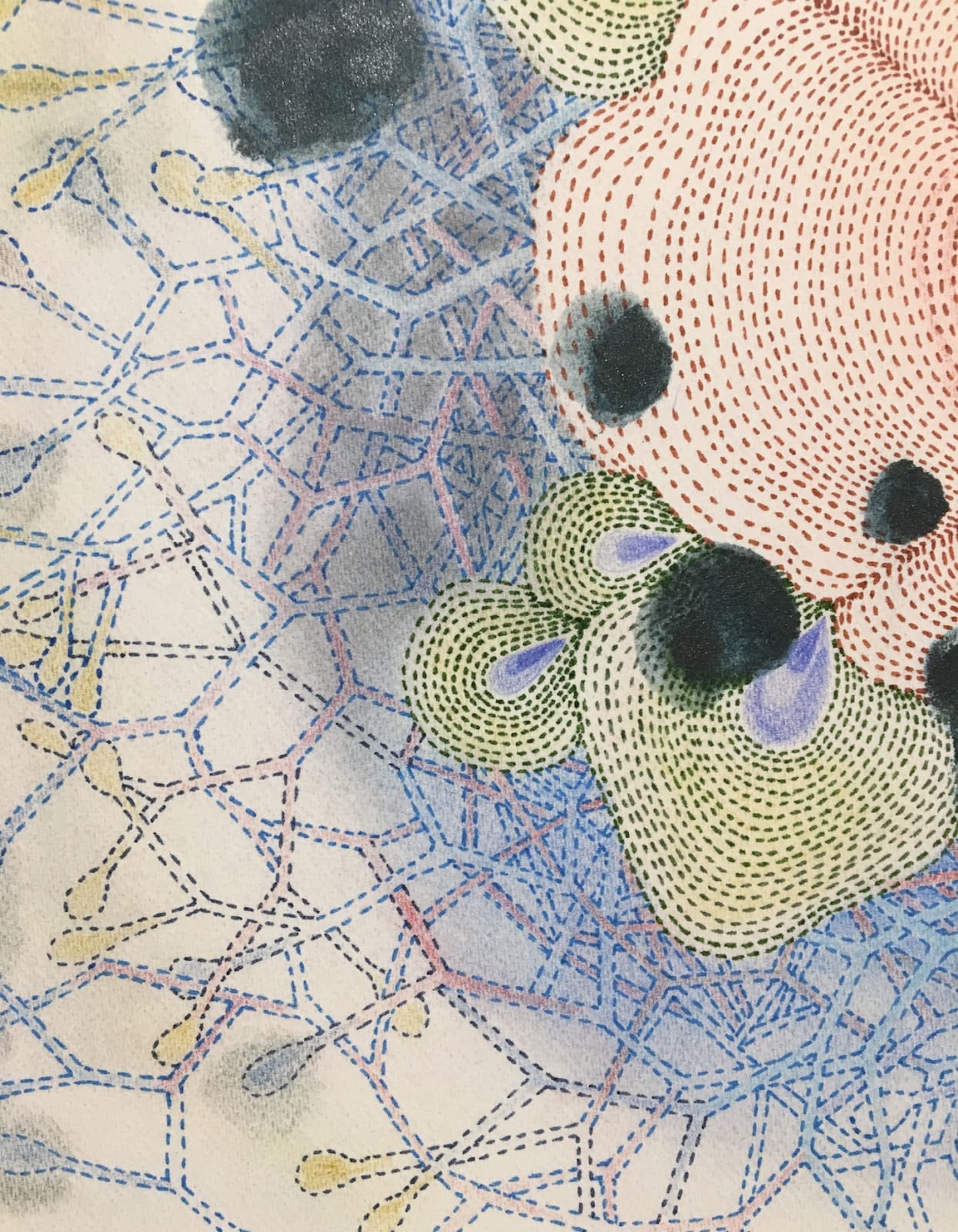 Sarah Morejohn, Hyphae and Dark Spots, 2018