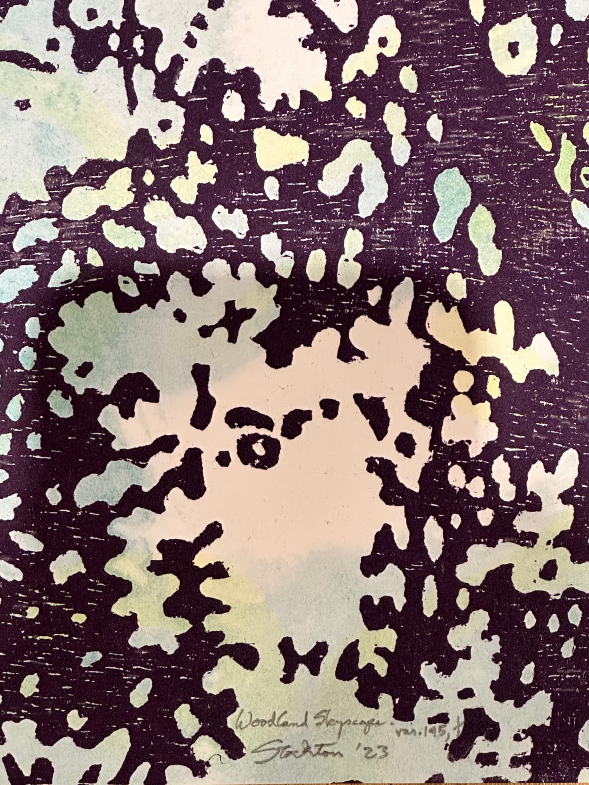Eve Stockton, Woodland Skyscape variation 145, 2023