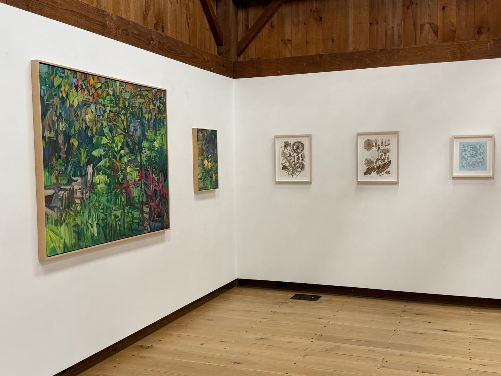 Margot Glass, Spring Beauty (on blue ground), 2025