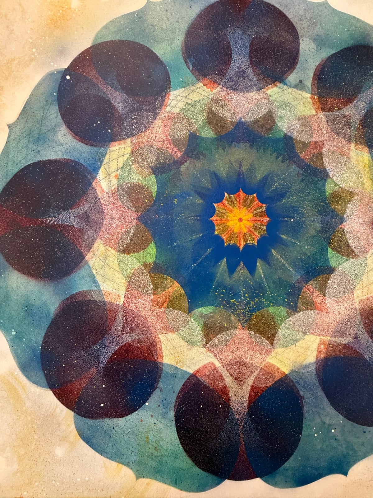 Mary Judge, Kaleidoscope Pop Blue Haze, 2025