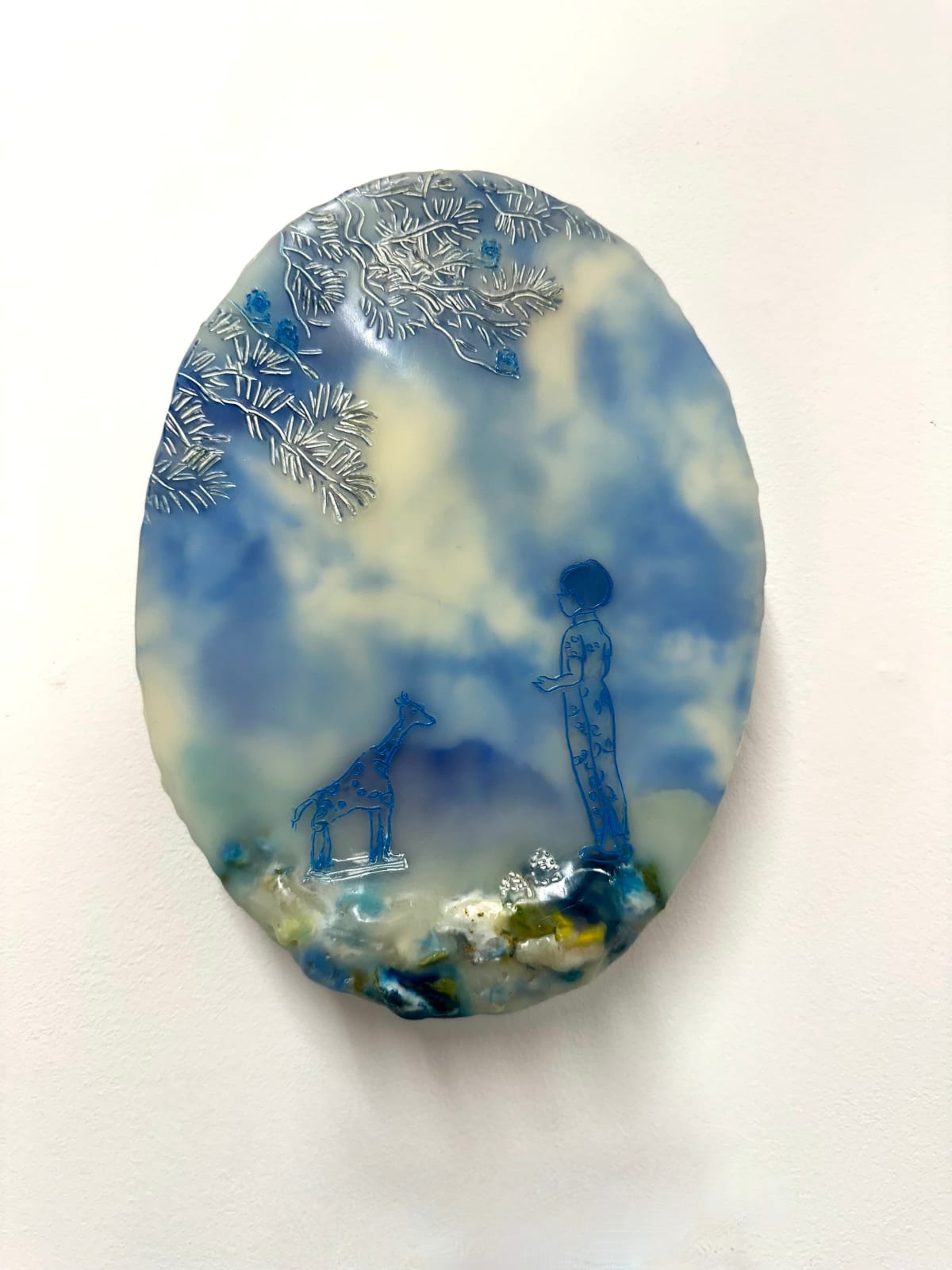 Cecile Chong, Captive Audience (in Blue), 2021