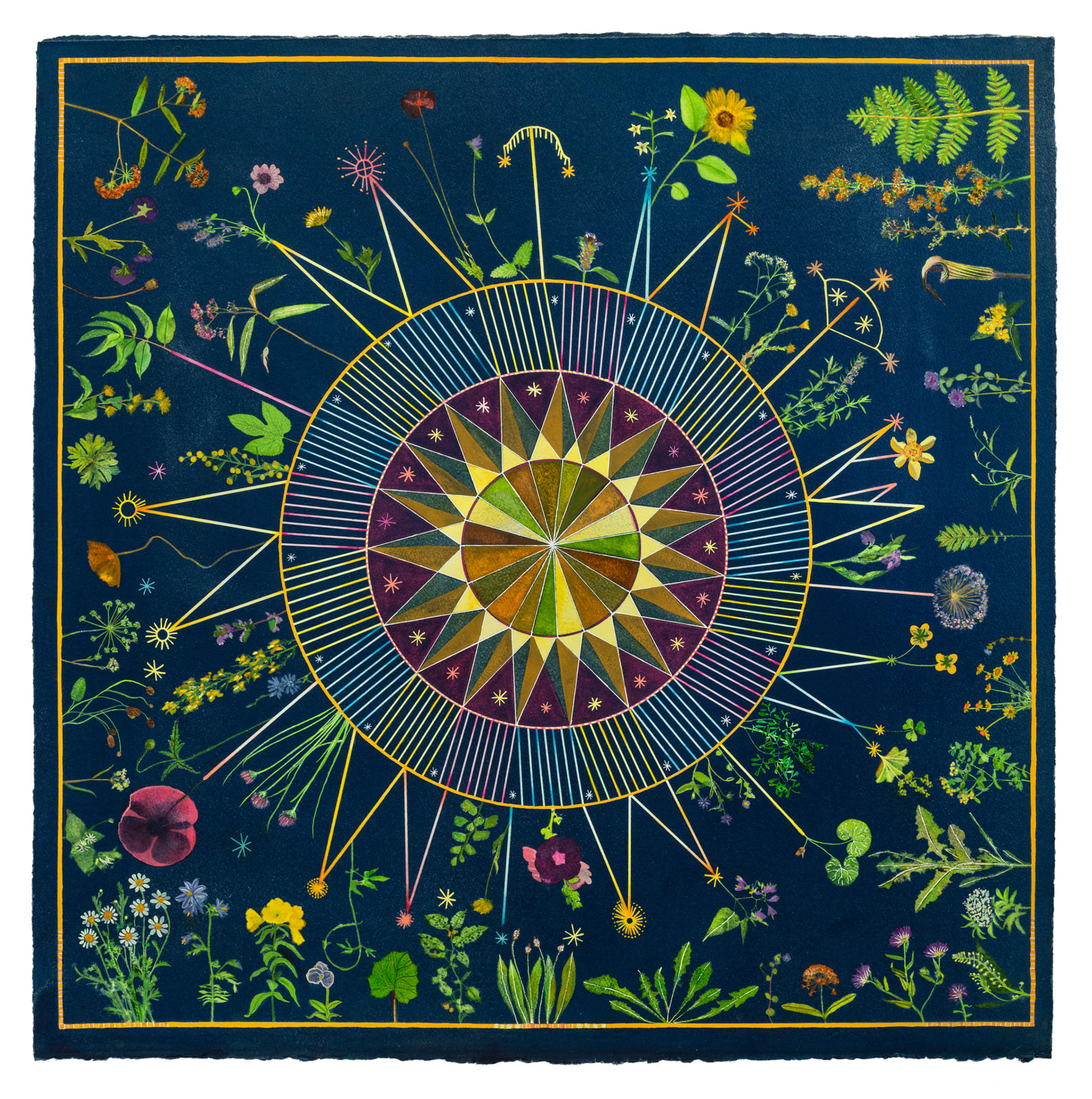 Julia Whitney Barnes, Planting Utopia (Celestial Garden), 2022-'24
