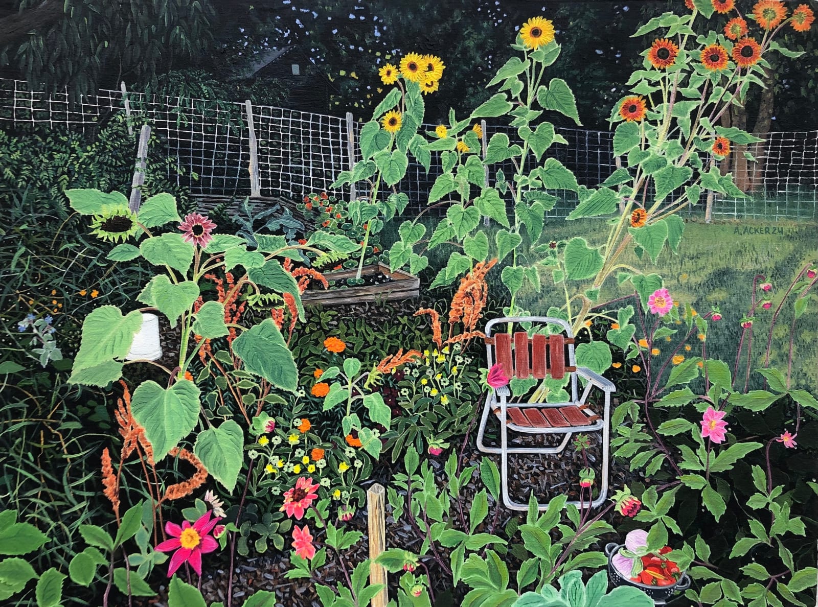 Amanda Acker, September Garden, 2024