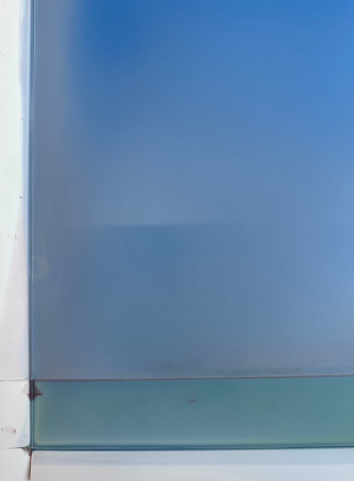 Susan English, Cascading Folds (Aqua Footer), 2022