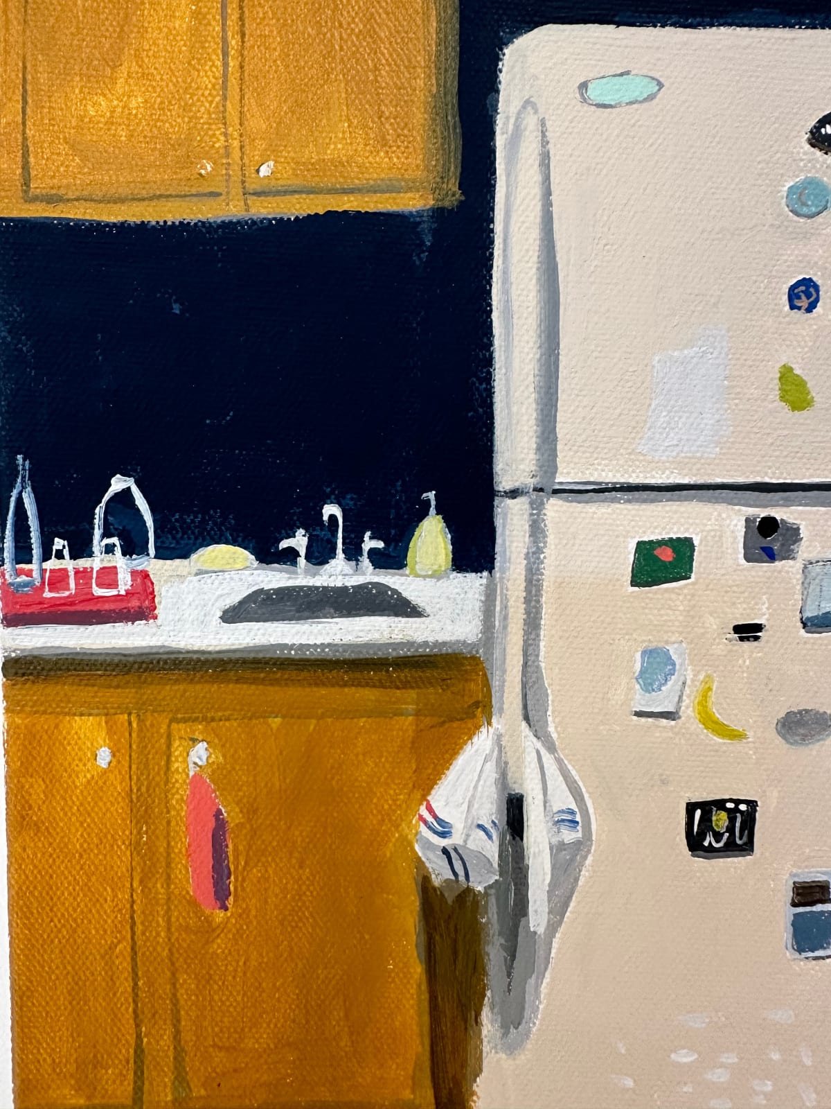 Polly Shindler, Peach Refrigerator, 2021