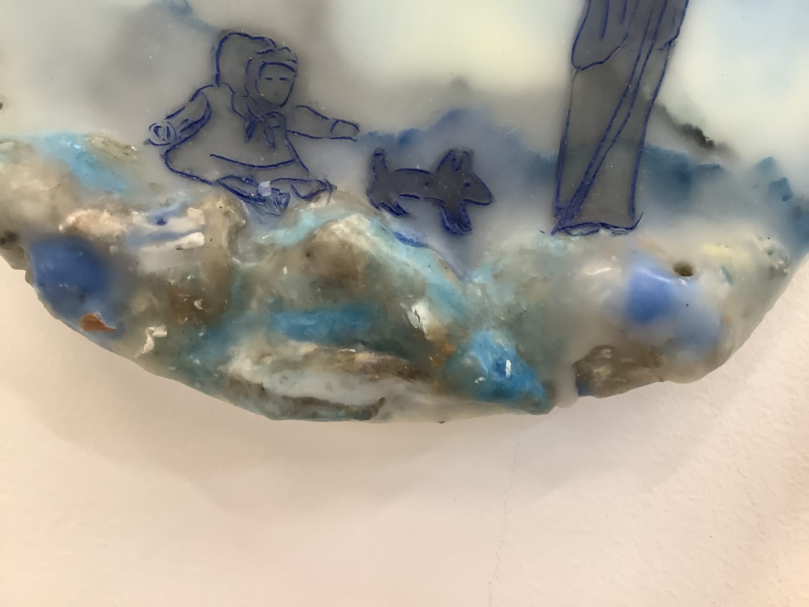 Cecile Chong, Mutual Friend (in blue), 2019