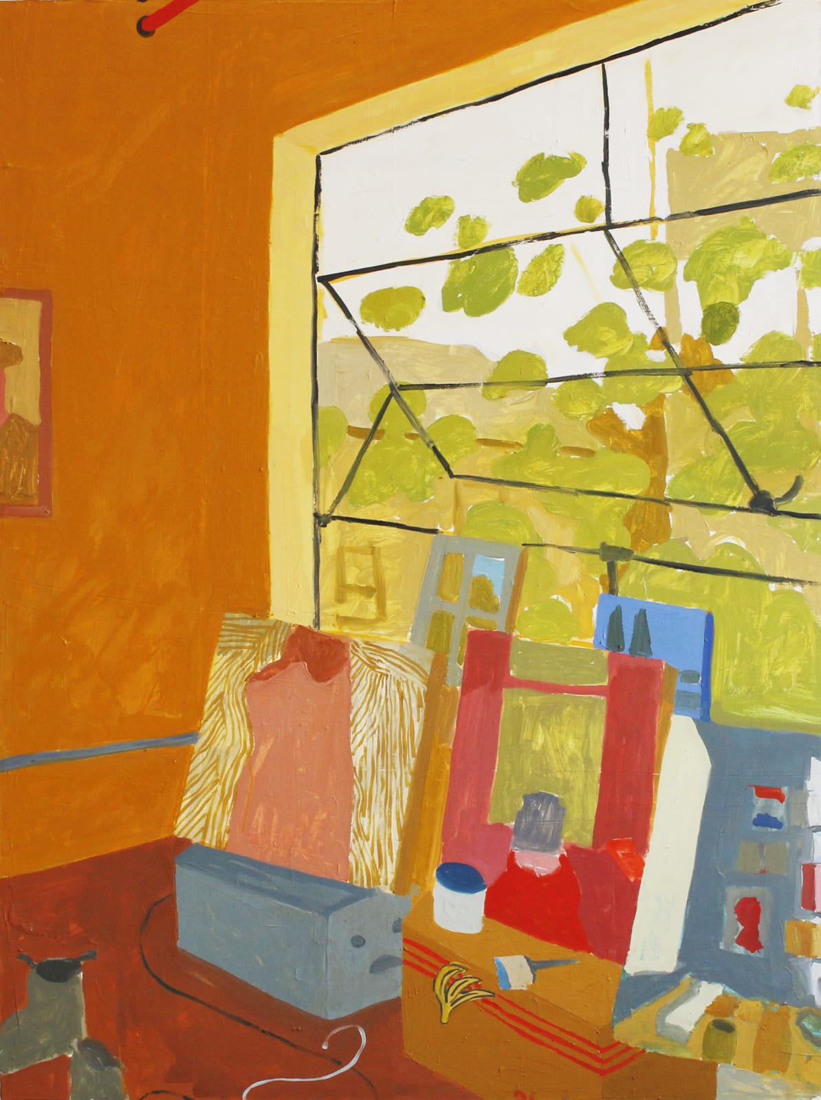 Sophie Treppendahl, Gold Studio Window, 2020