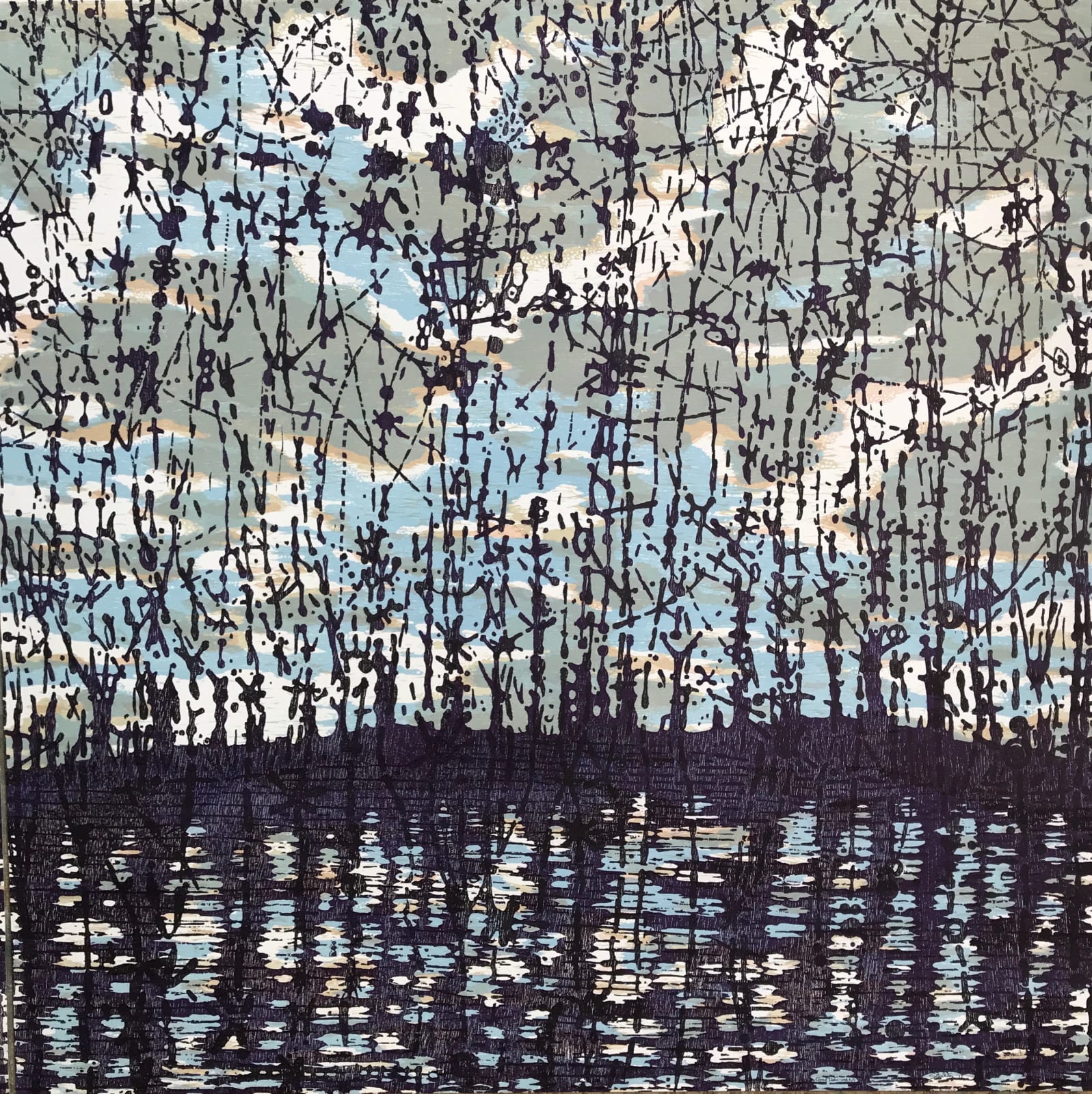 Eve Stockton, Clouds Trees variation 3, 2017