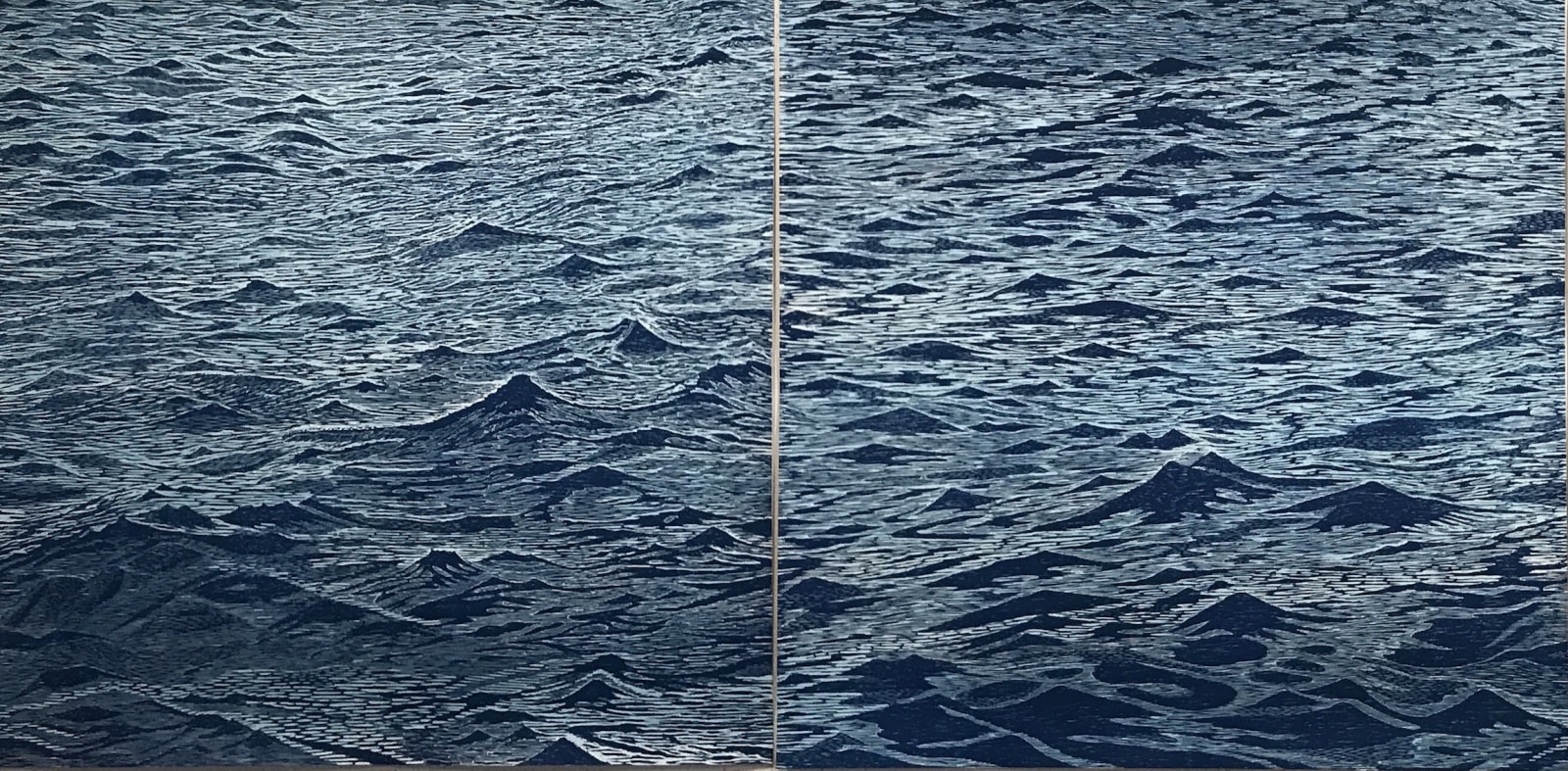 Eve Stockton, Seascape Diptych 20, 2019