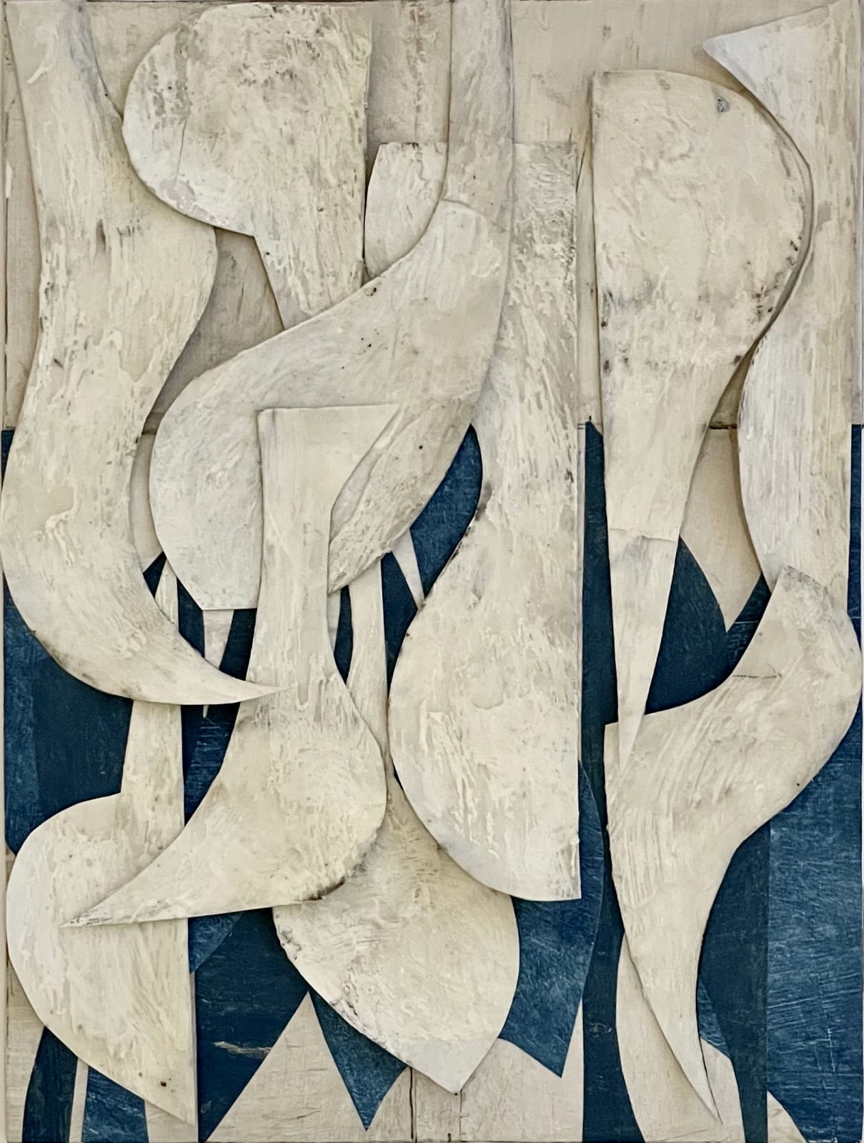 Daniel Anselmi, Collage-Construction Blue, 2022