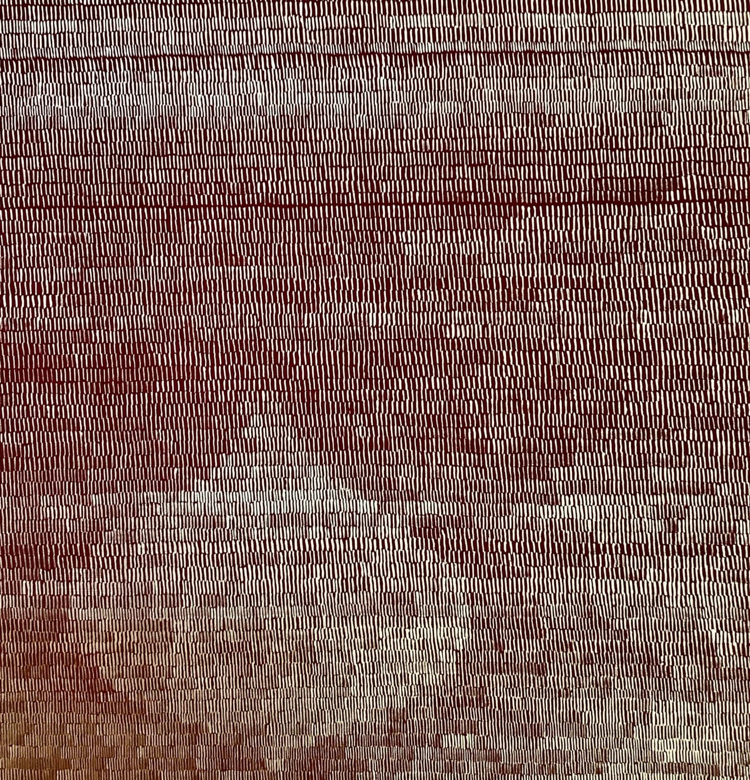 Kit Warren, Hover (deep red, silver), 2016