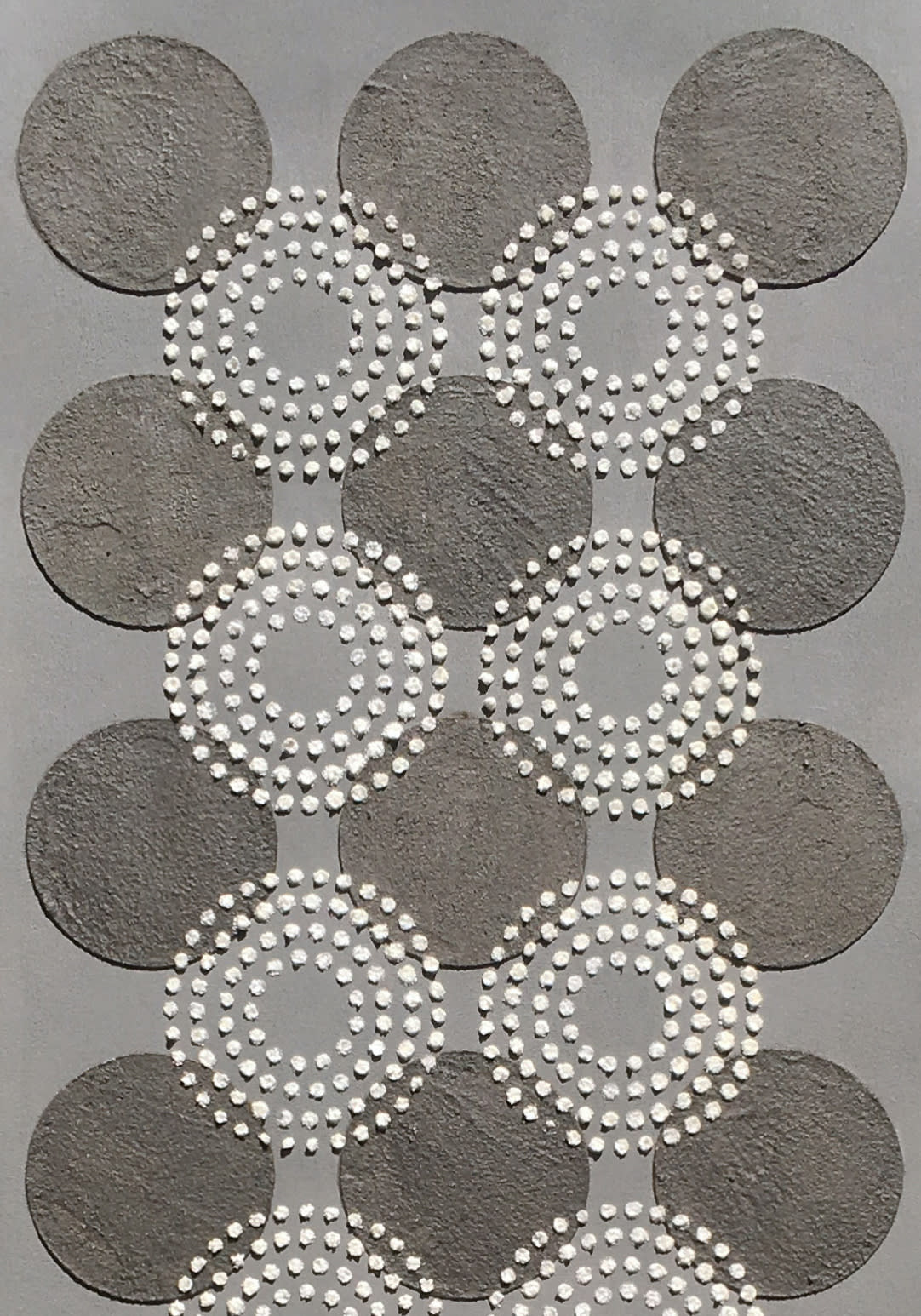 Eleanor White, Untitled (Black/White Dots), 2017
