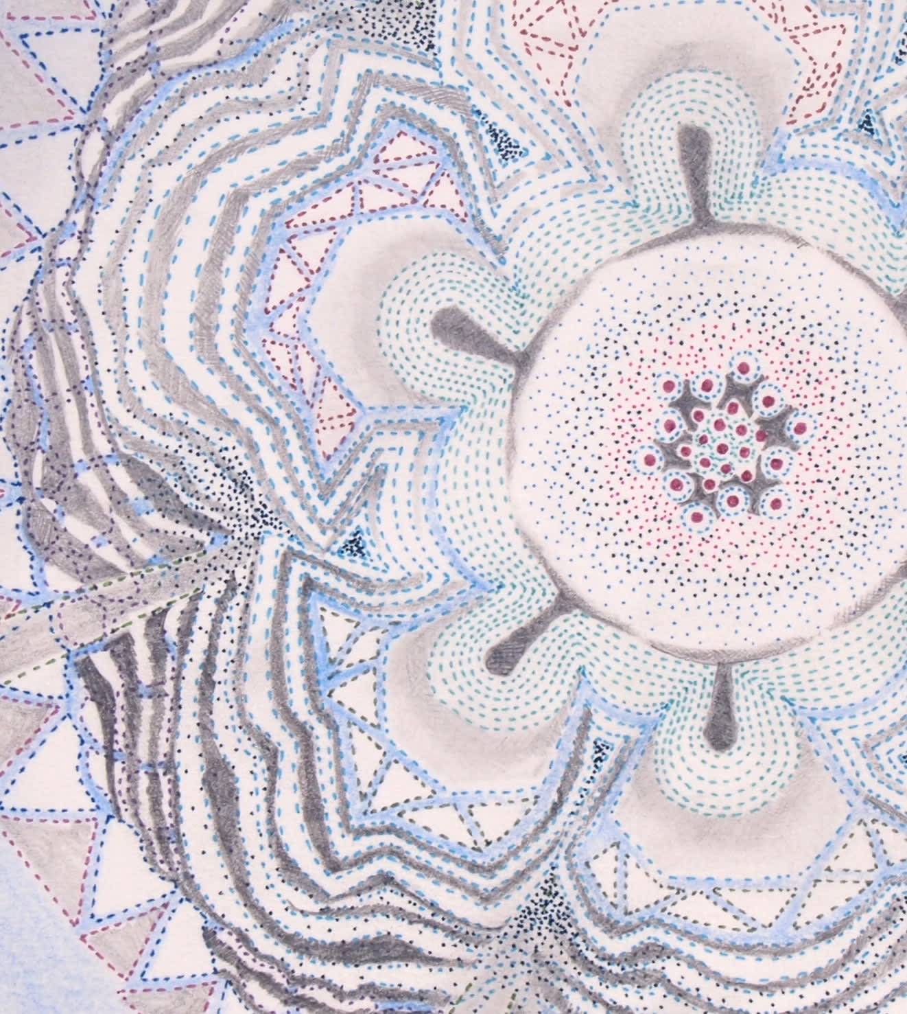 Sarah Morejohn, Blue Knight Polypore, 2017