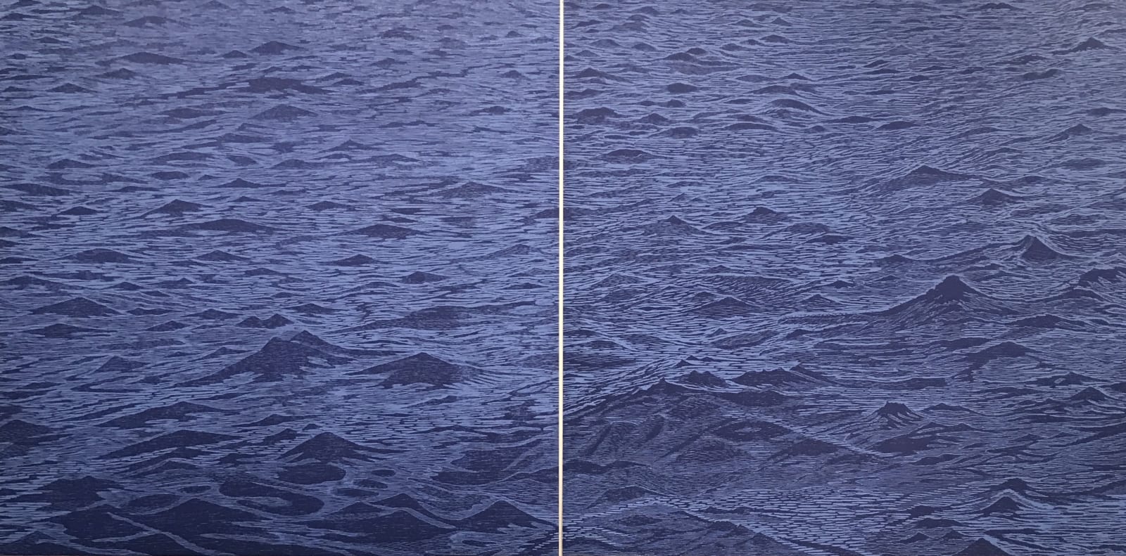 Eve Stockton, Seascape Diptych 6, 2015