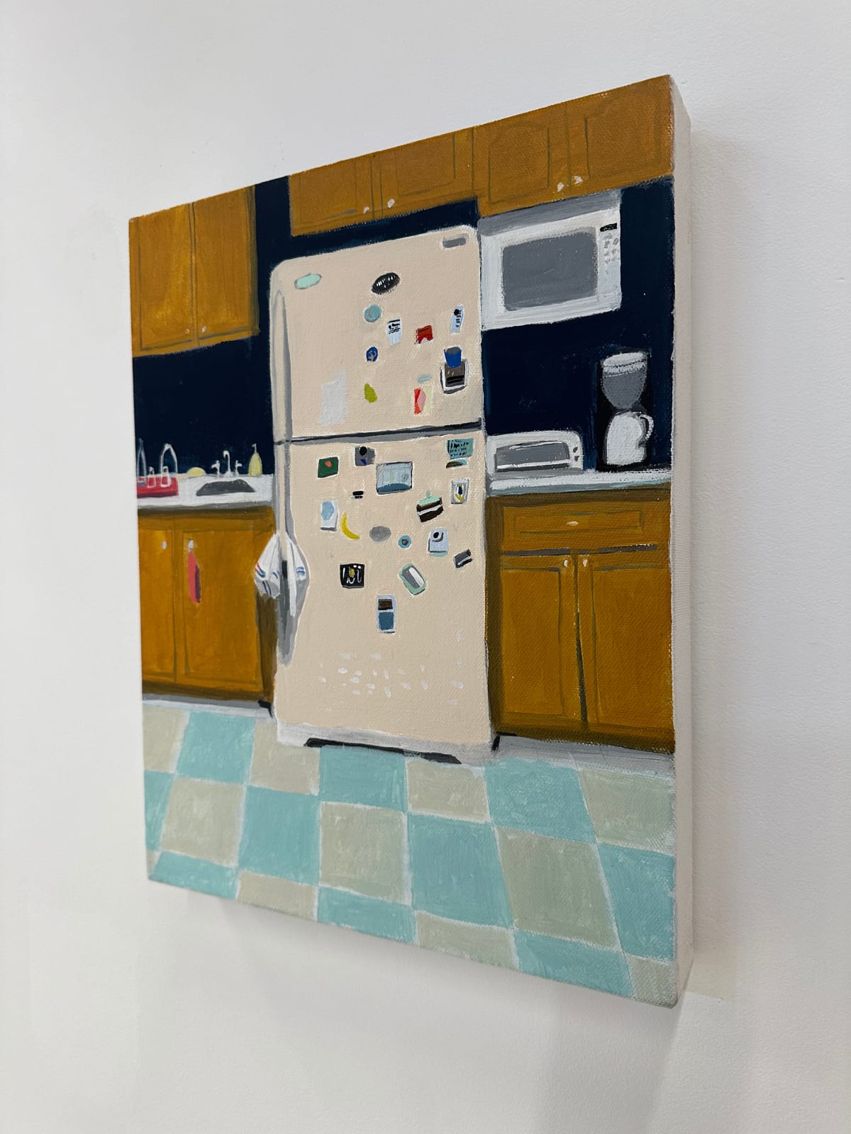 Polly Shindler, Peach Refrigerator, 2021