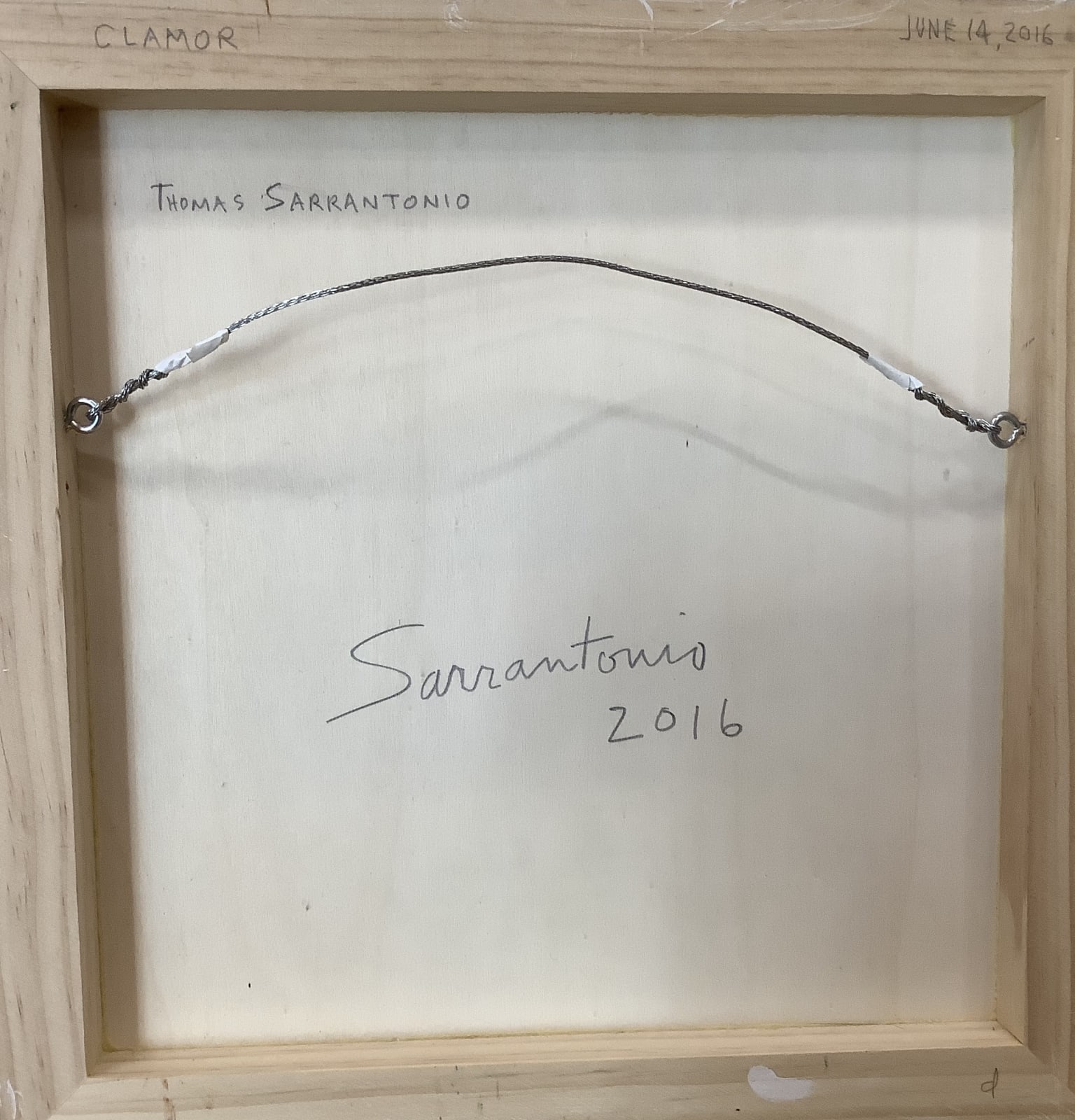 Thomas Sarrantonio, Clamor, 2016