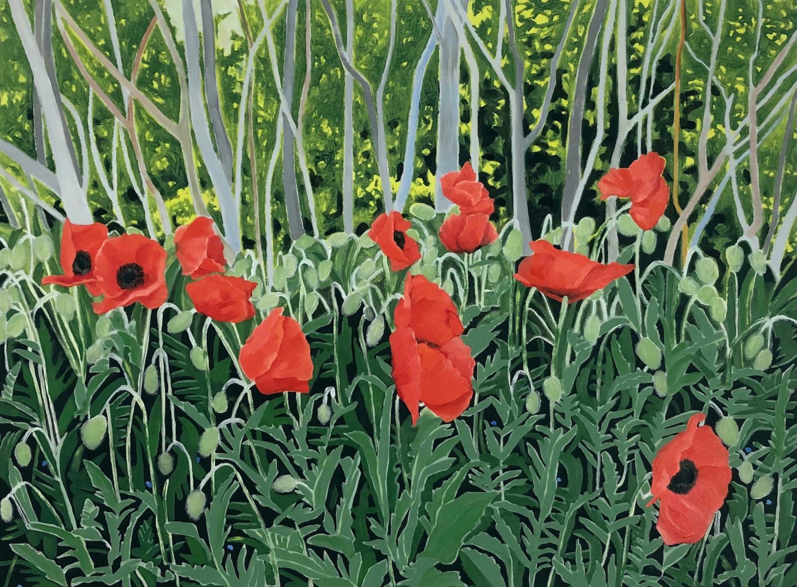 Amanda Acker, Post Office Poppies, 2021